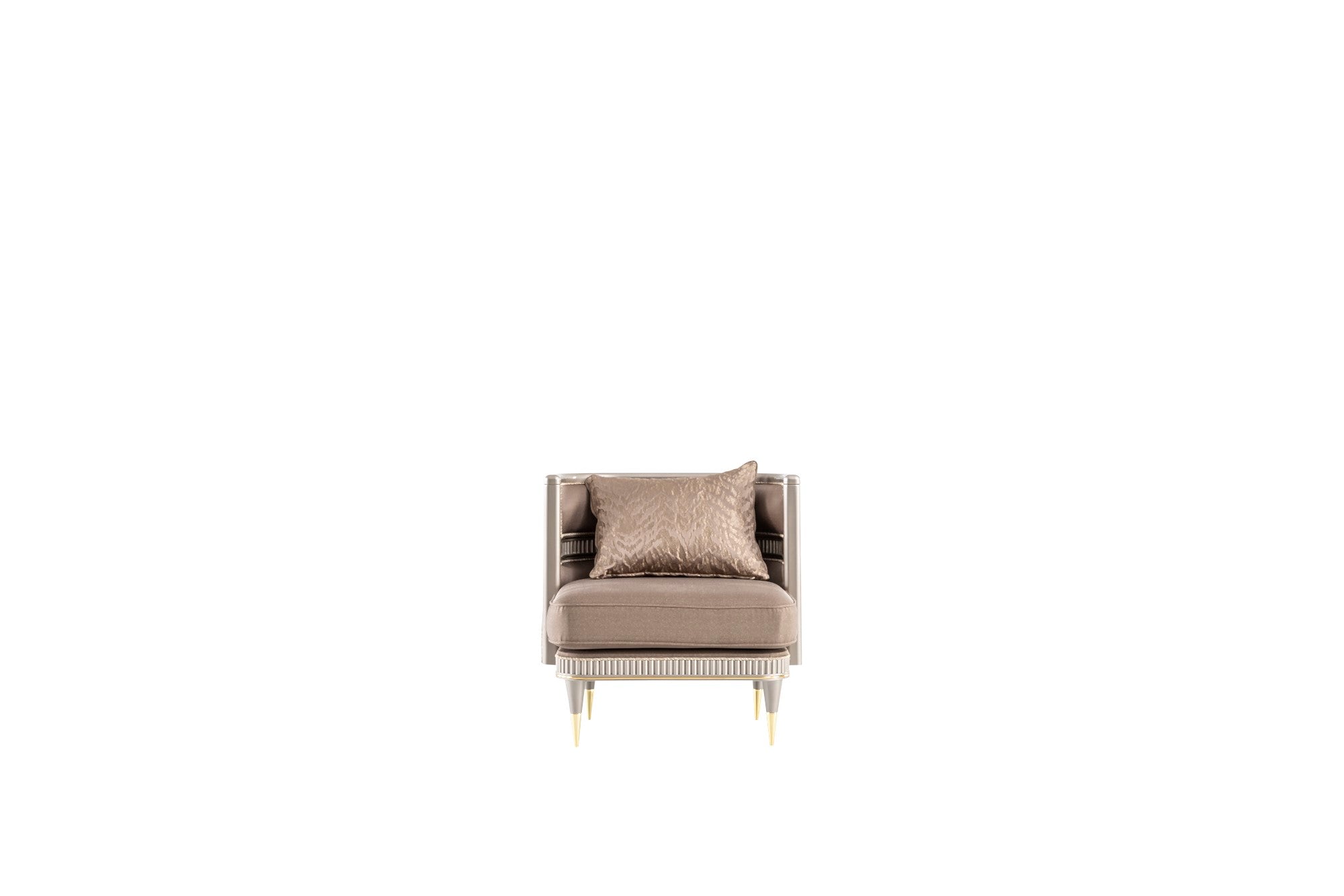 Bentley Stationary Livingroom Set (1 S Line Sofa & 1 Bombe Curve Sofa & 2 Chair)