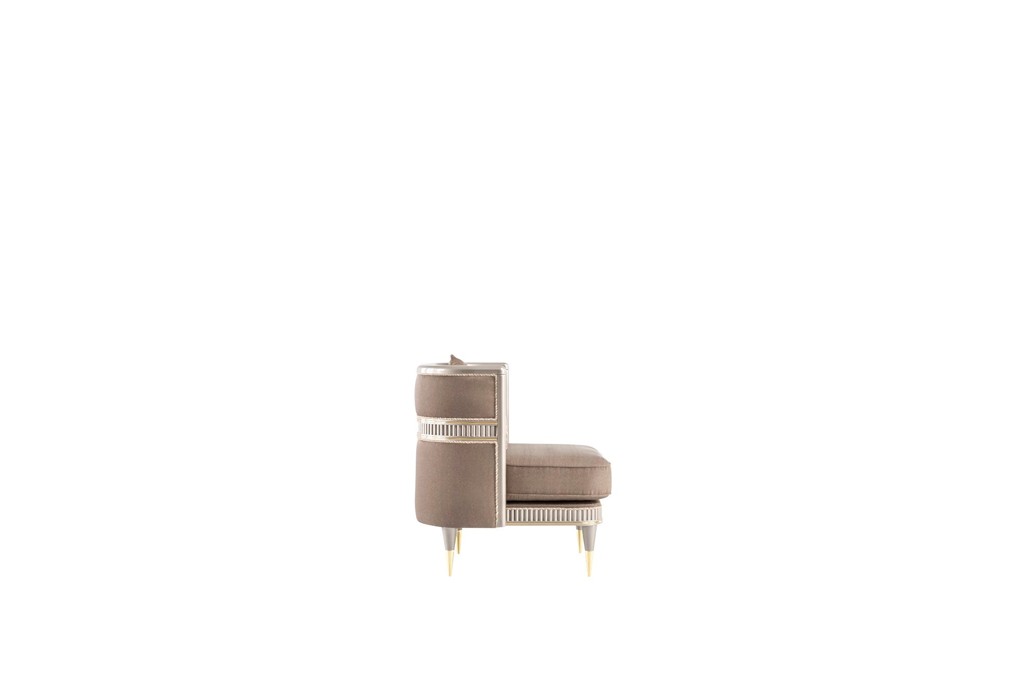 Bentley Stationary Livingroom Set (1 S Line Sofa & 1 Bombe Curve Sofa & 2 Chair)