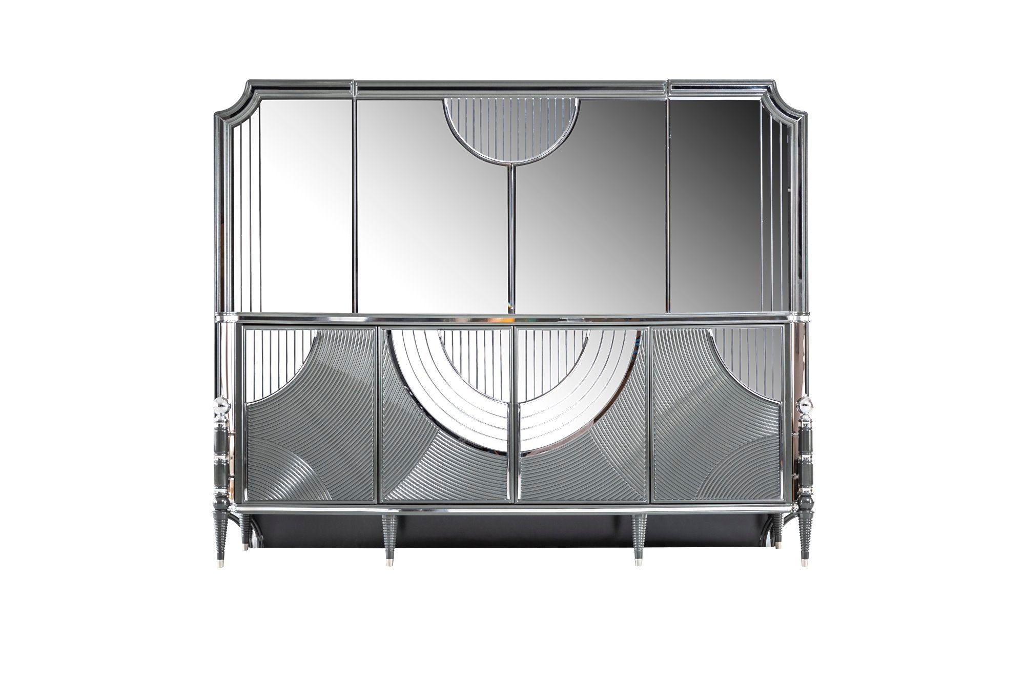 Prada Diningroom Set (Table & 6 Chair & Console With Mirror)