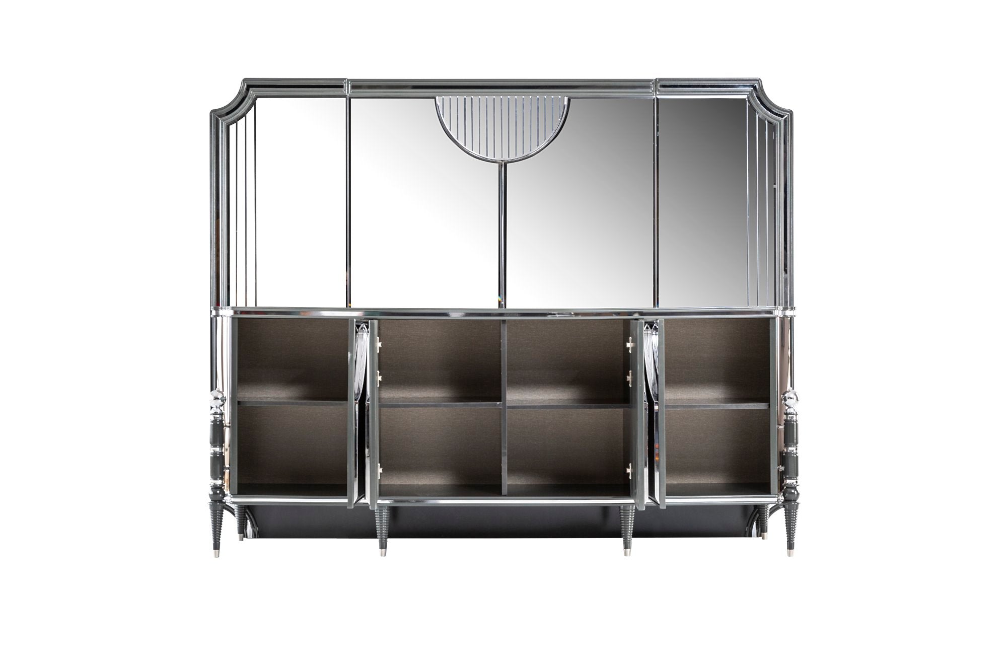 Prada Diningroom Set (Table & 6 Chair & Console With Mirror)