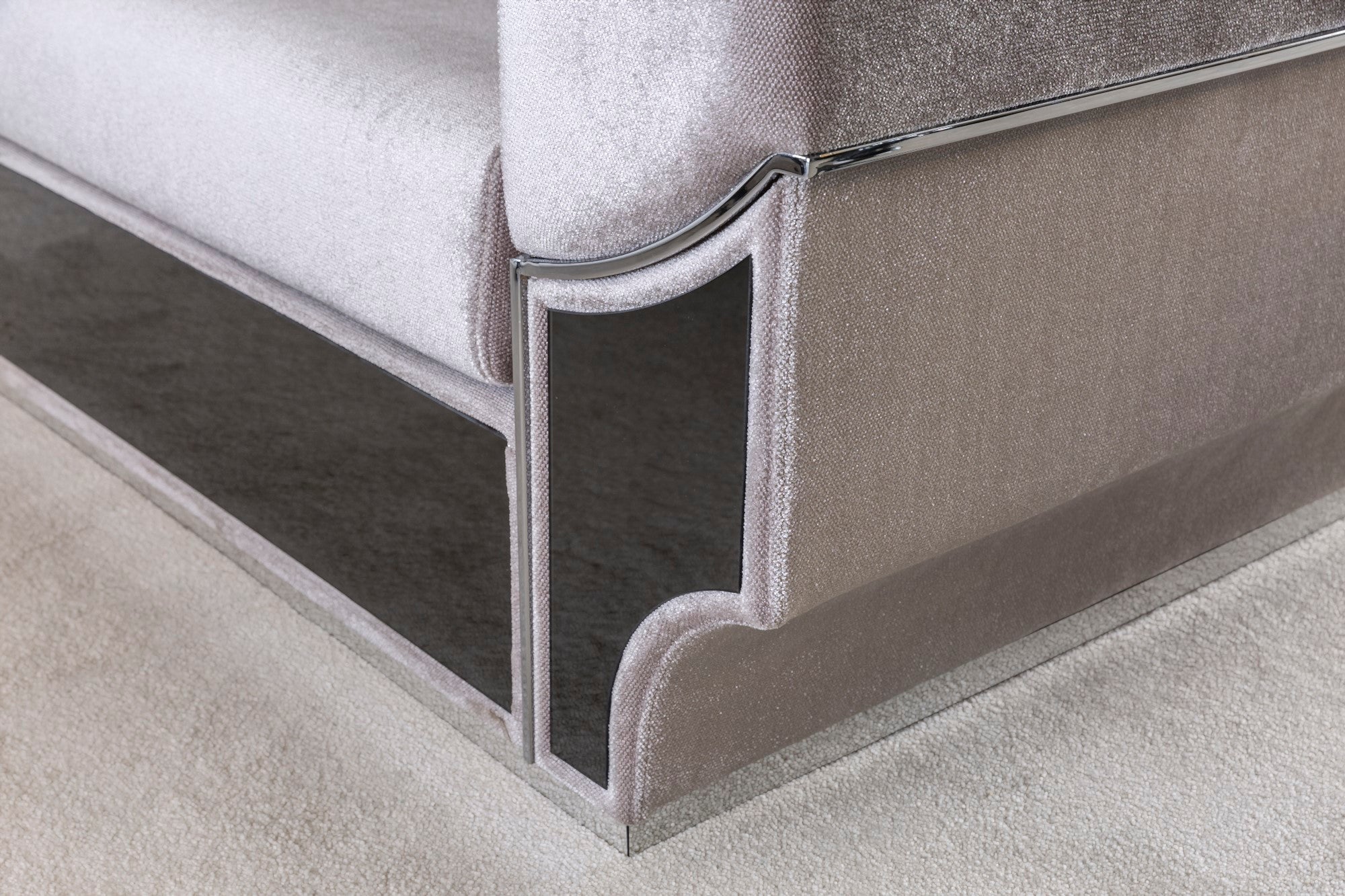 Prada Stationary Livingroom Set (1 Closed Sofa & 1 Sofa & 2 Chair)