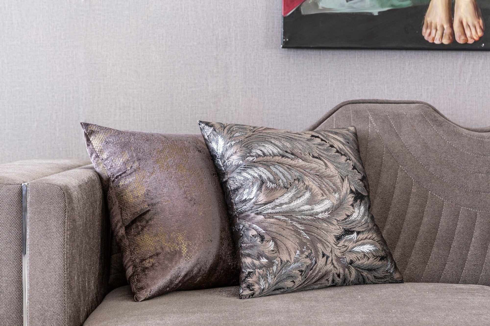 Prada Stationary Livingroom Set (1 Closed Sofa & 1 Sofa & 2 Chair)