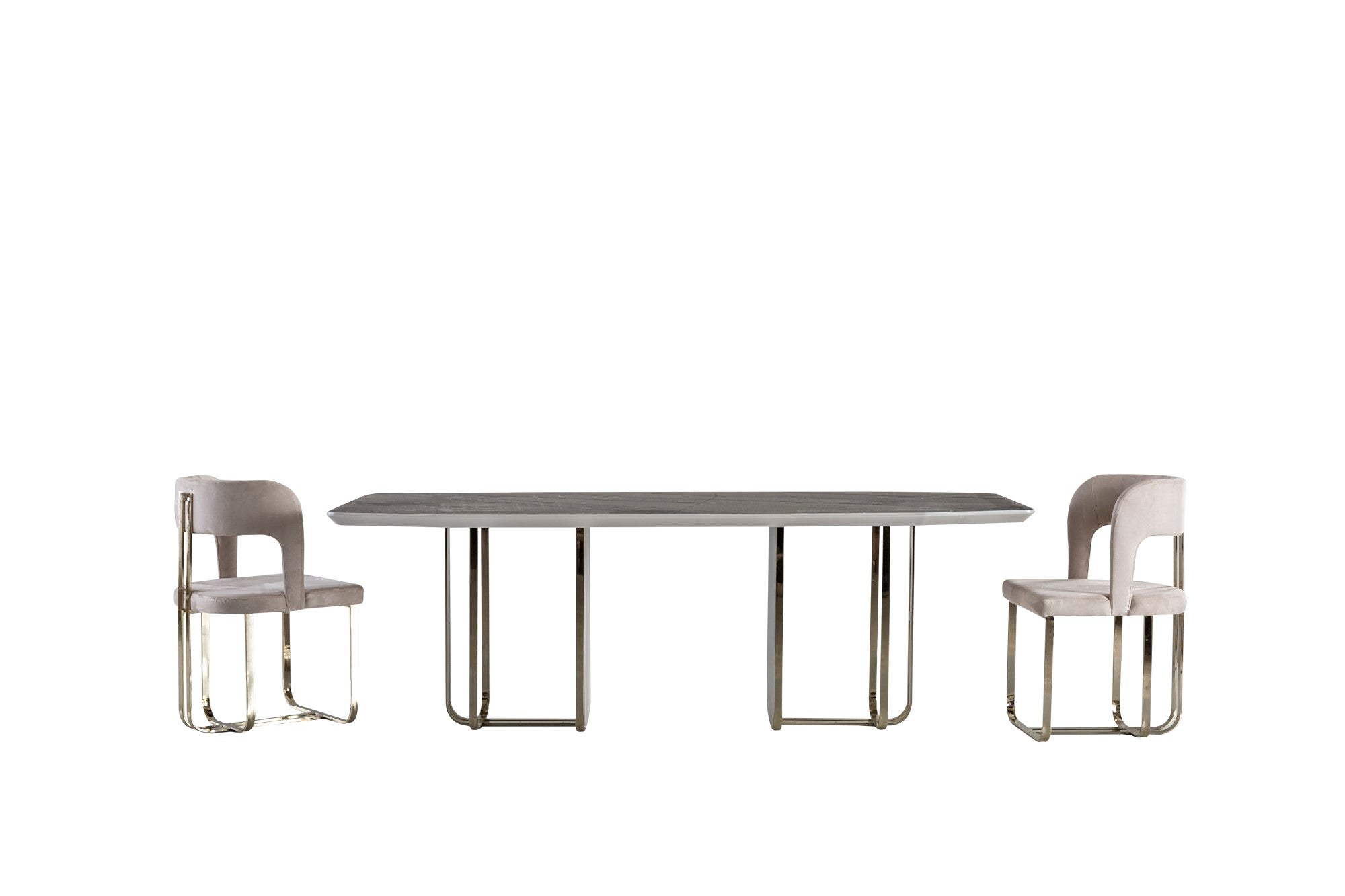 Barcelona Diningroom Set (Table & 6 Chair & Console With Mirror)