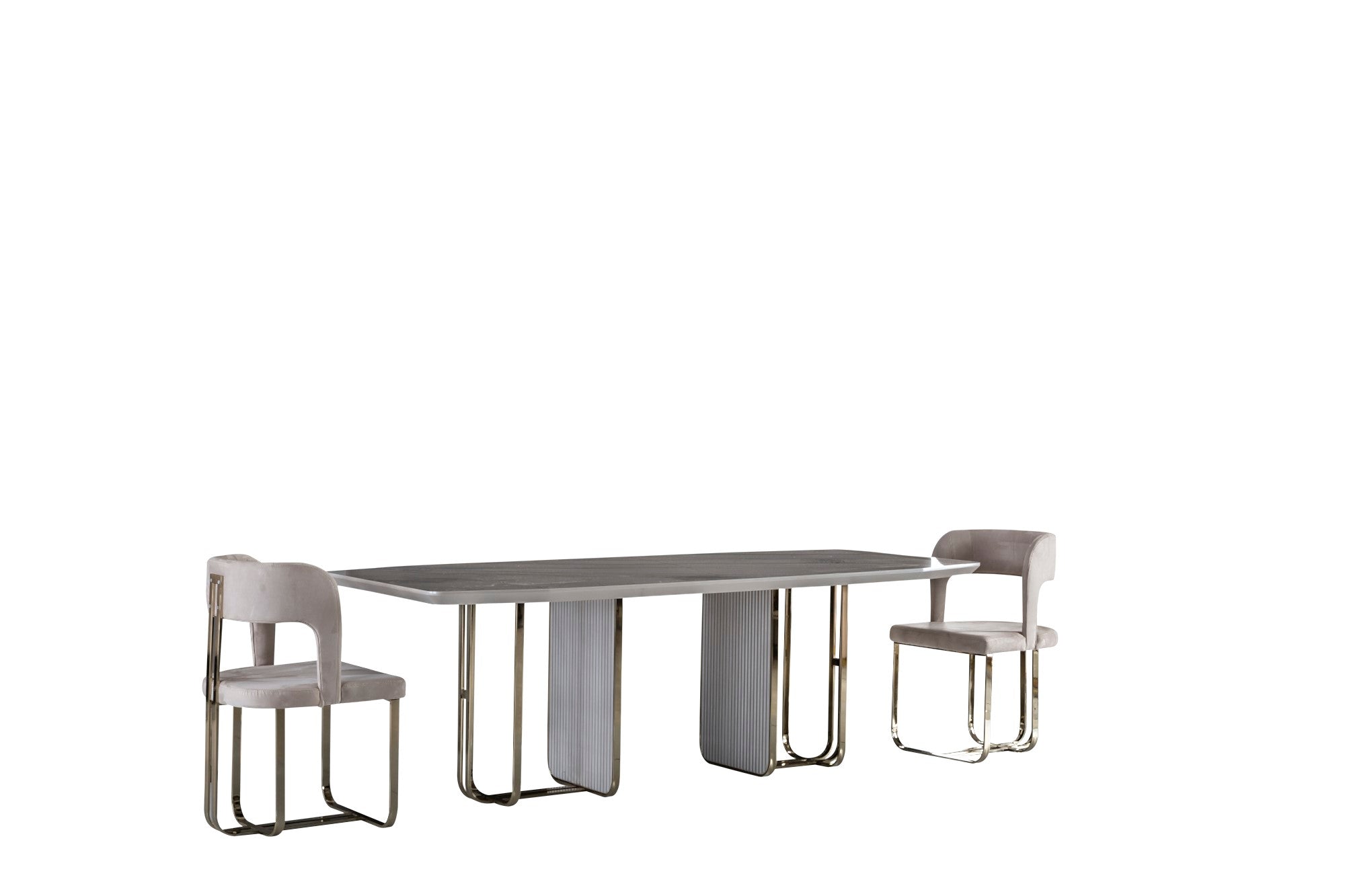 Barcelona Diningroom Set (Table & 6 Chair & Console With Mirror)
