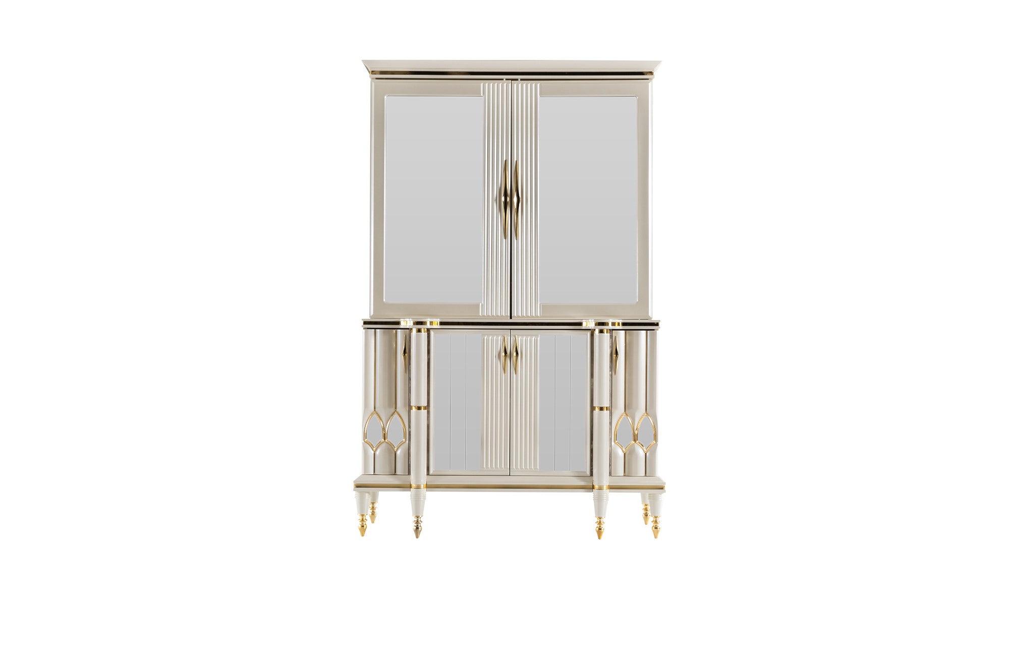 Diamond Diningroom Set (Table & 6 Chair & Console With Mirror)