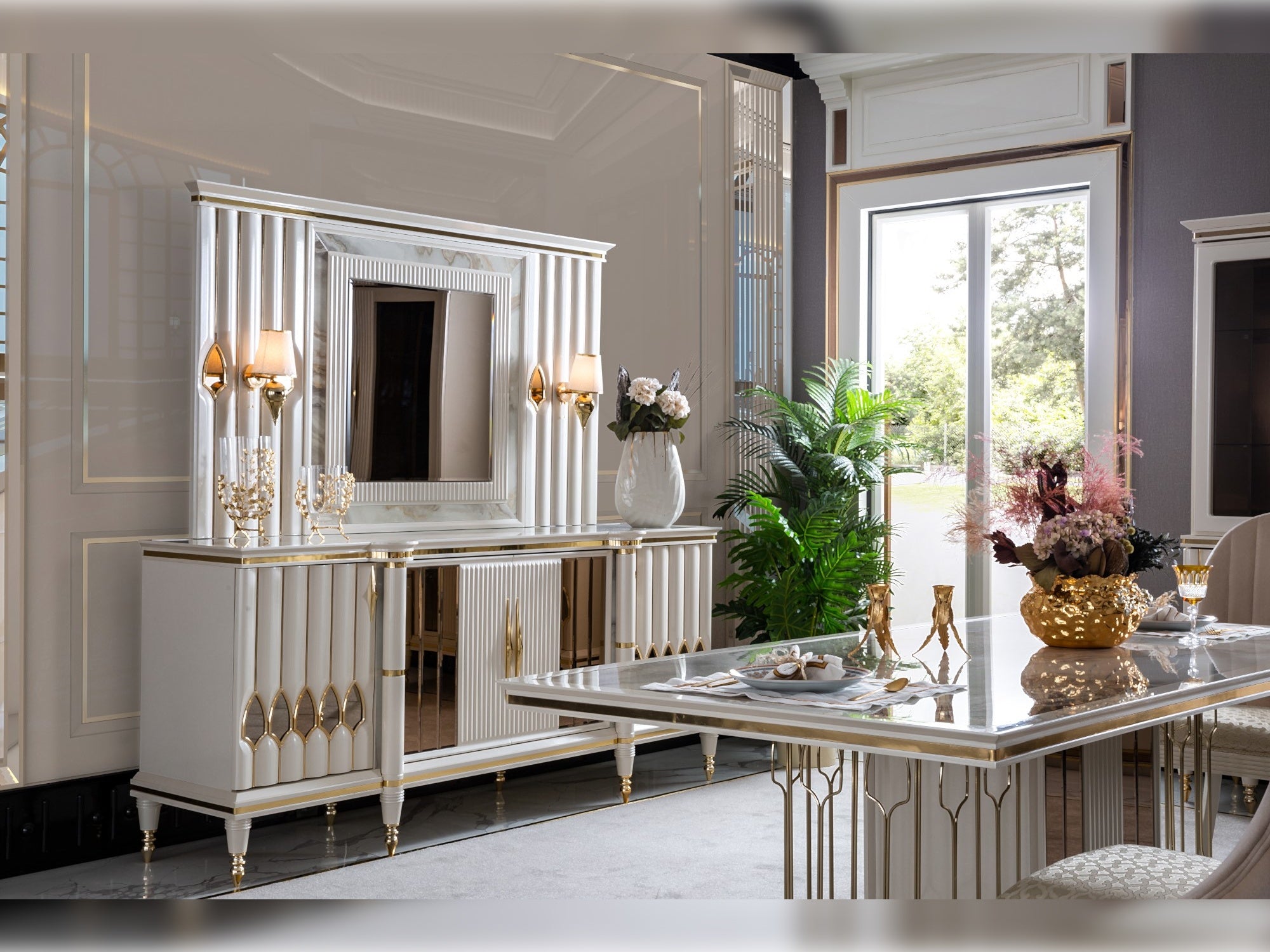 Diamond Diningroom Consol With Mirror