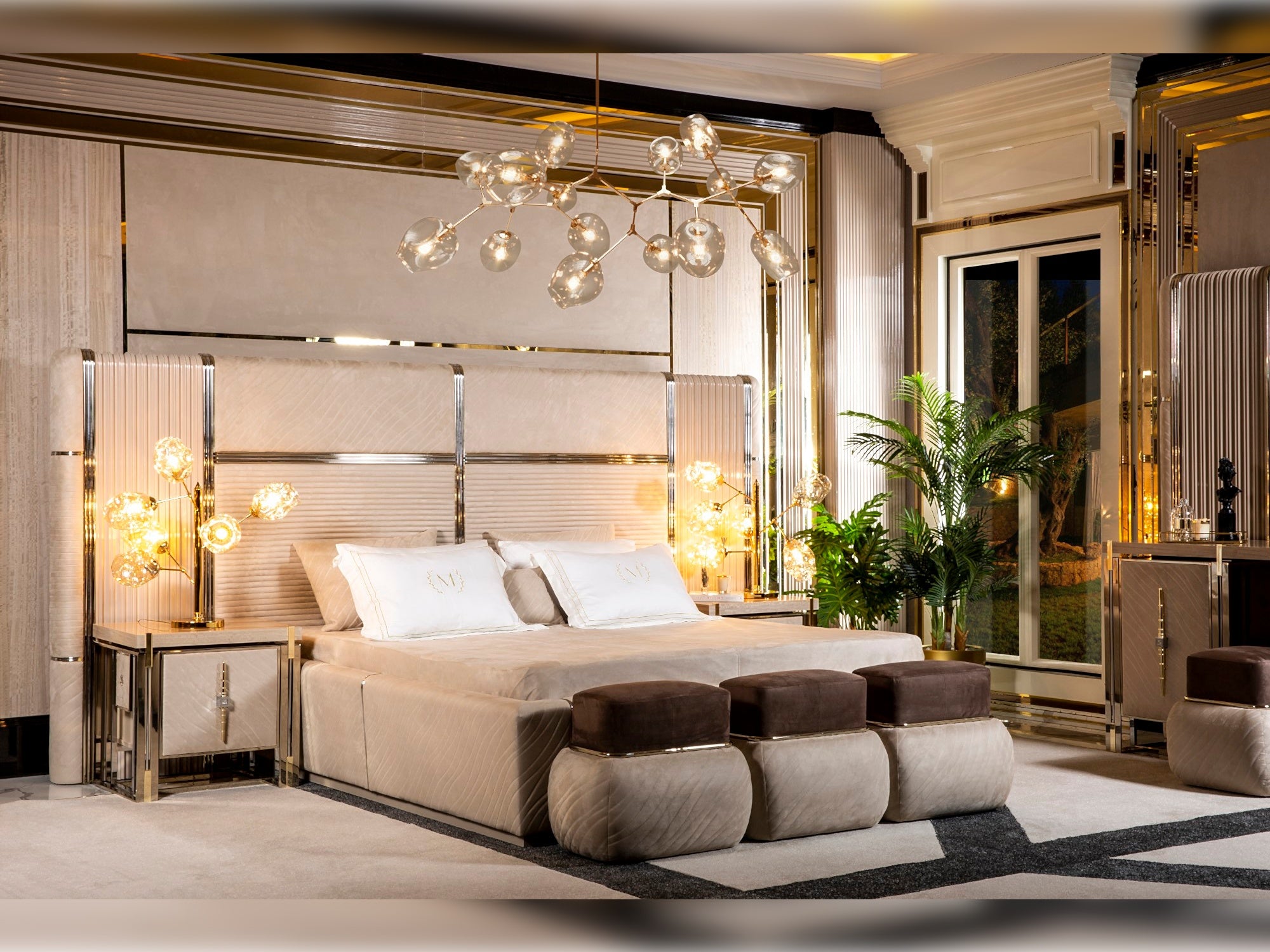 Vegas Storage Bed With Headboard & Bench
