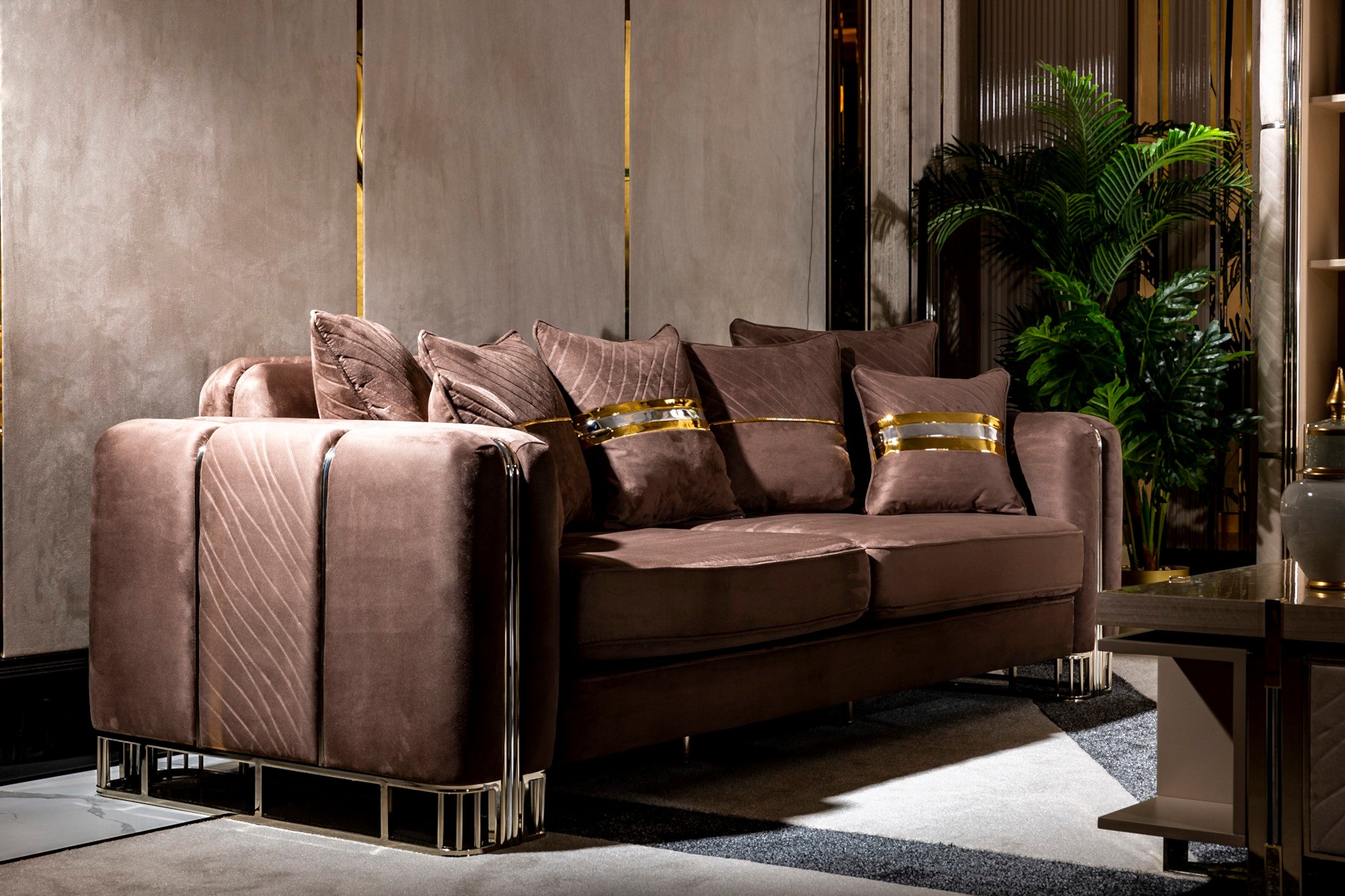 Vegas Stationary Livingroom Set (2 Sofa & 2 Chair)