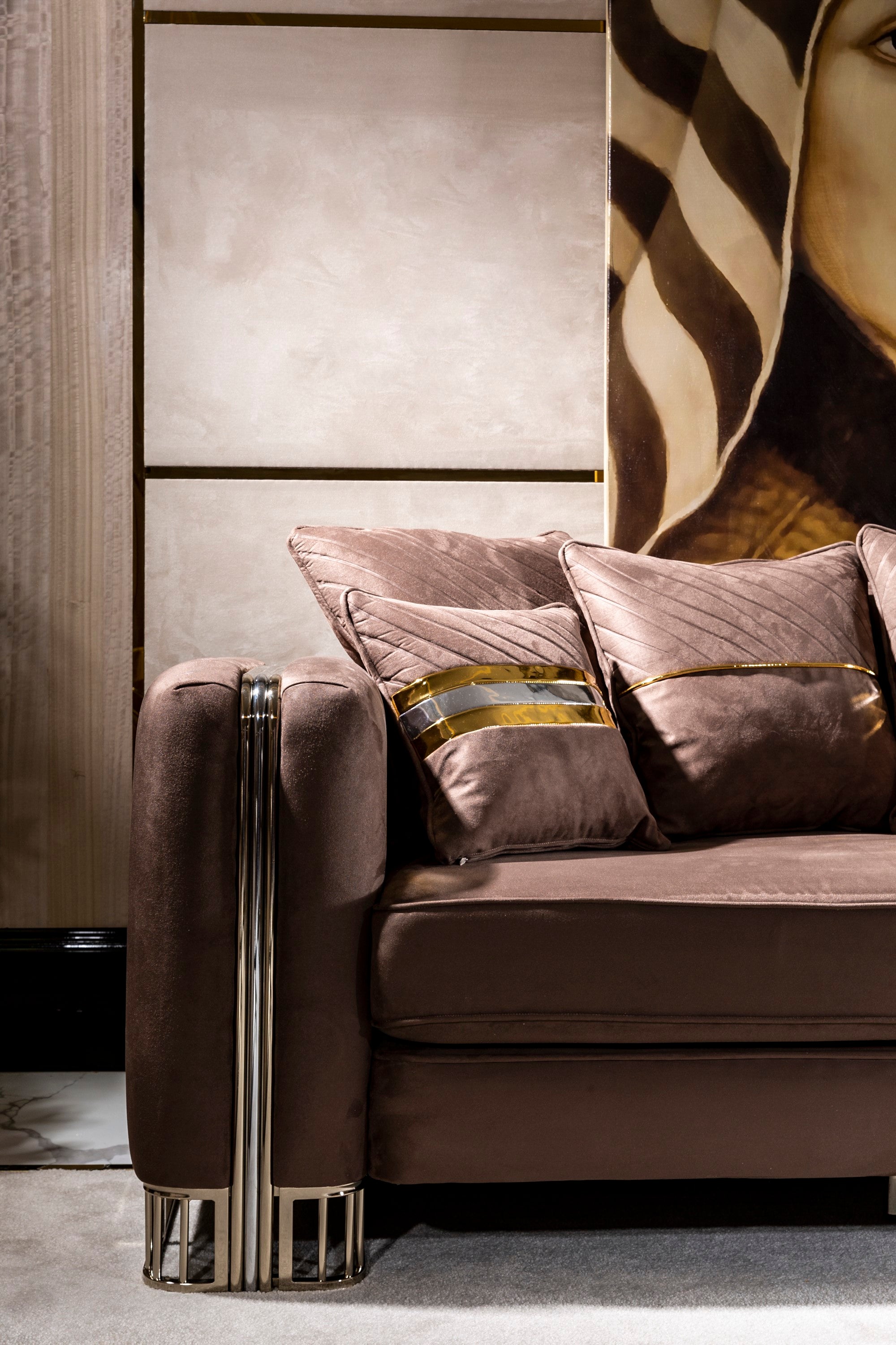 Vegas Stationary Livingroom Set (2 Sofa & 2 Chair)