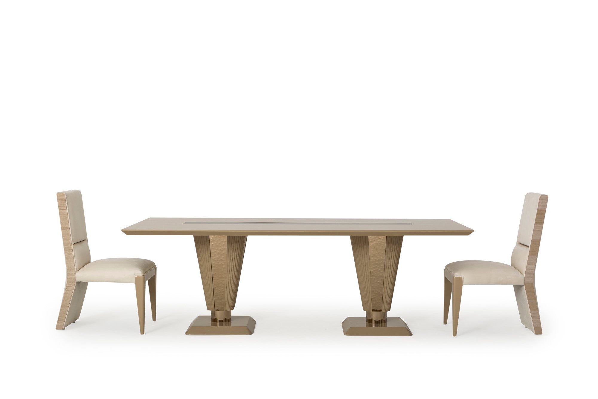 Keops Diningroom Set (Table & 6 Chair & Console With Mirror)