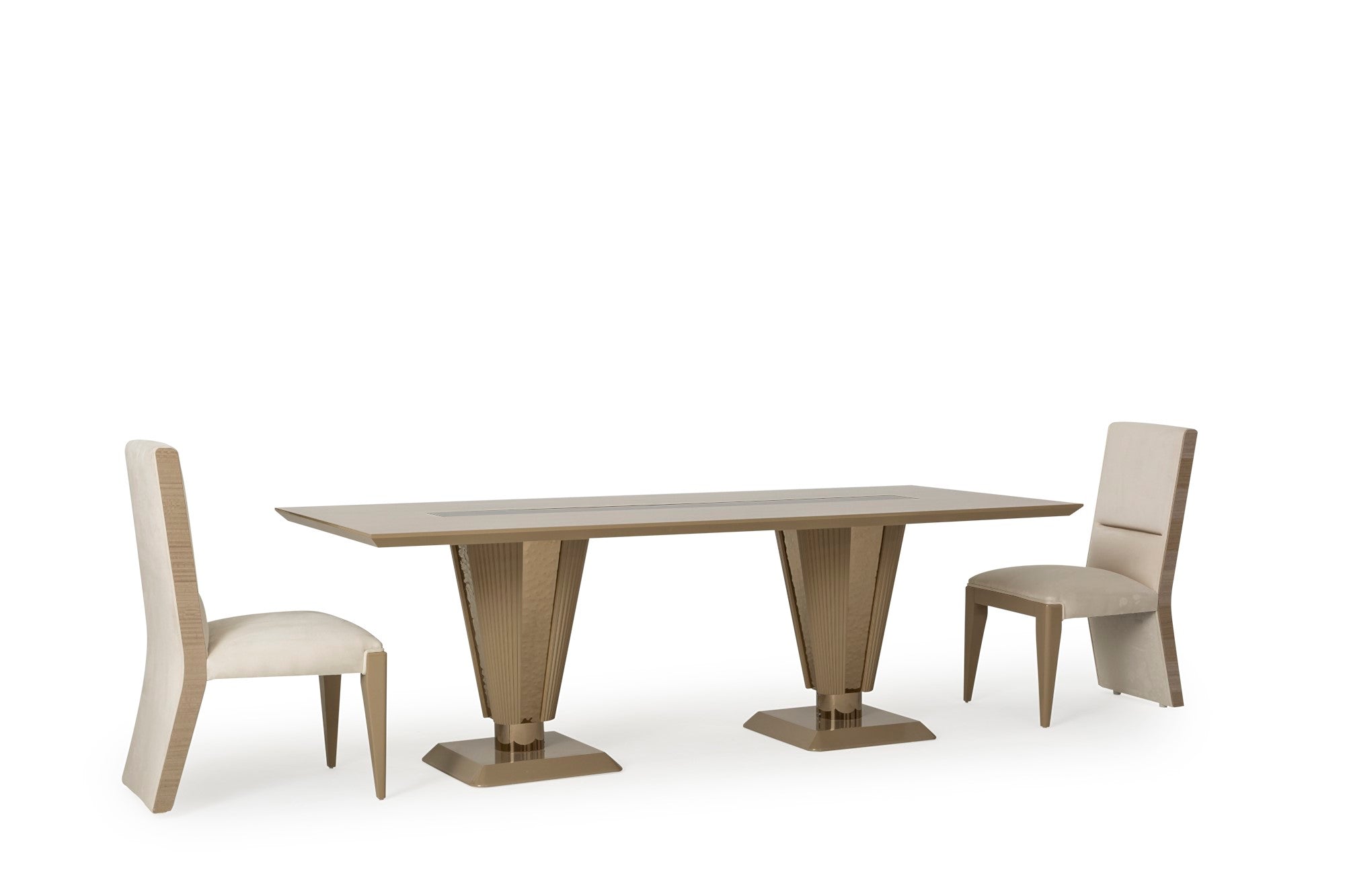Keops Diningroom Set (Table & 6 Chair & Console With Mirror)
