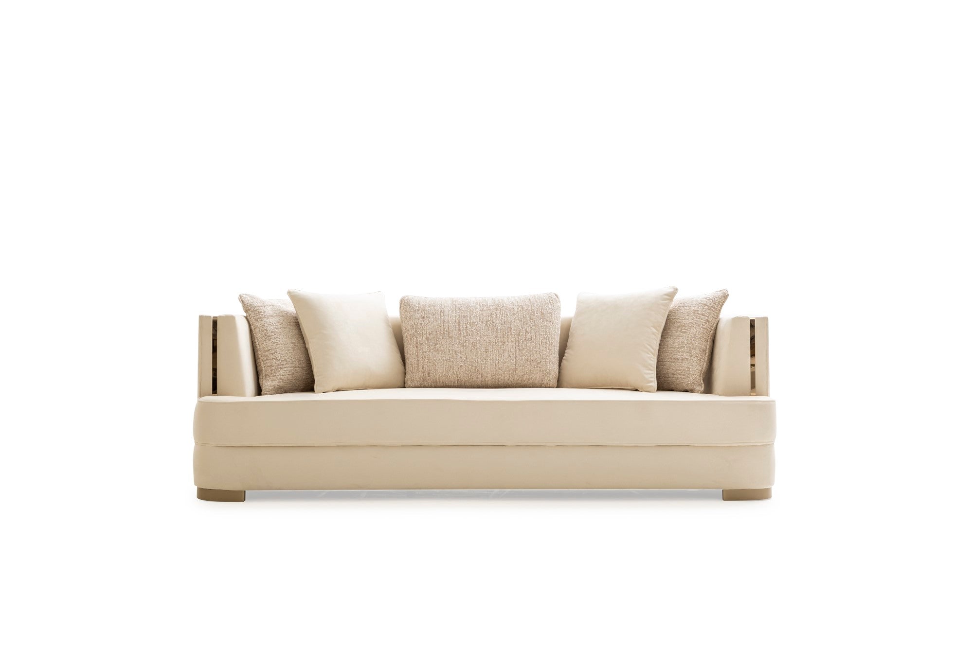 Keops Stationary Livingroom Set (1 Closed Sofa & 1 Colored Sofa & 2 Chair)