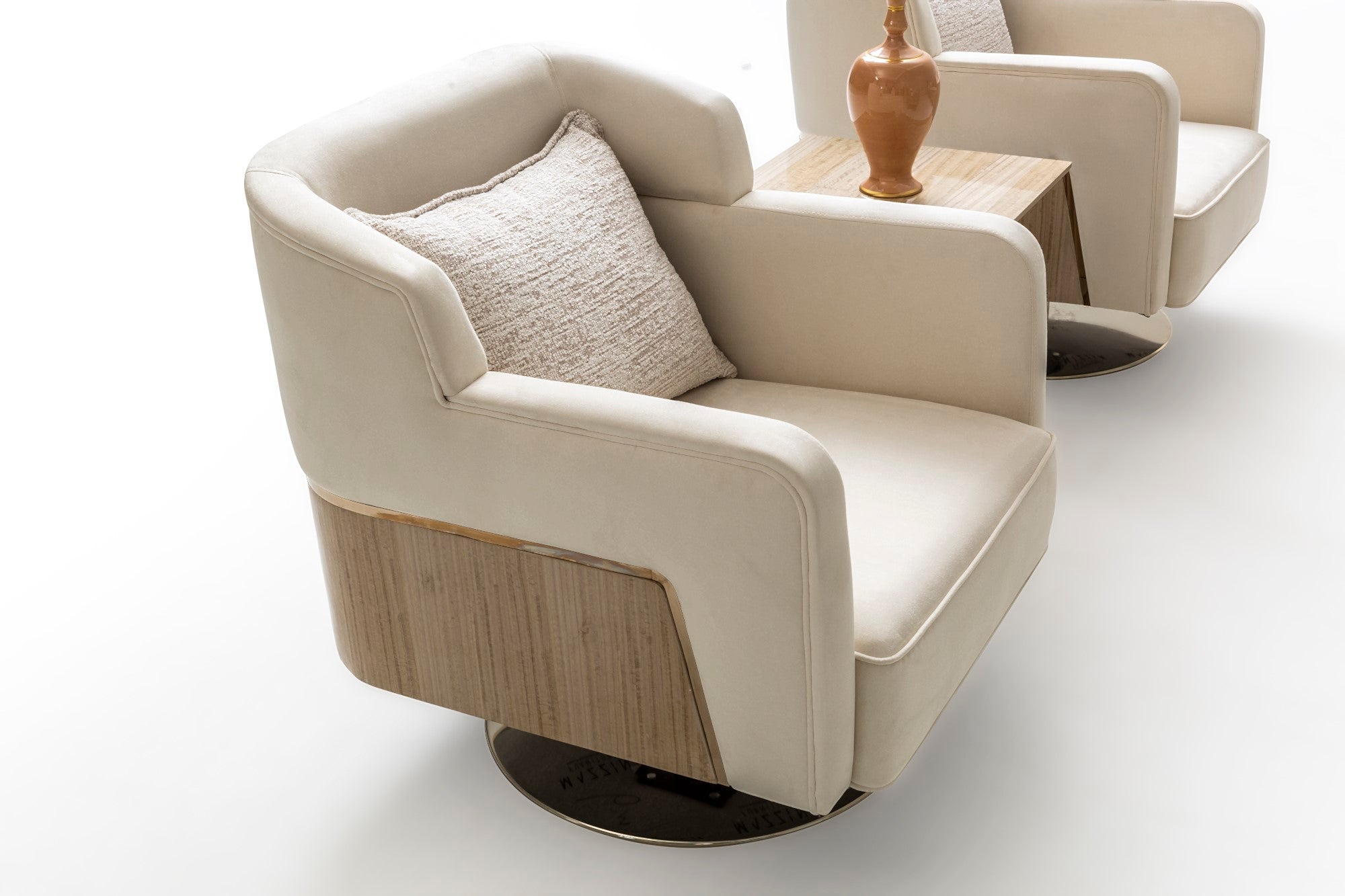 Keops Stationary Livingroom Set (1 Closed Sofa & 1 Colored Sofa & 2 Chair)
