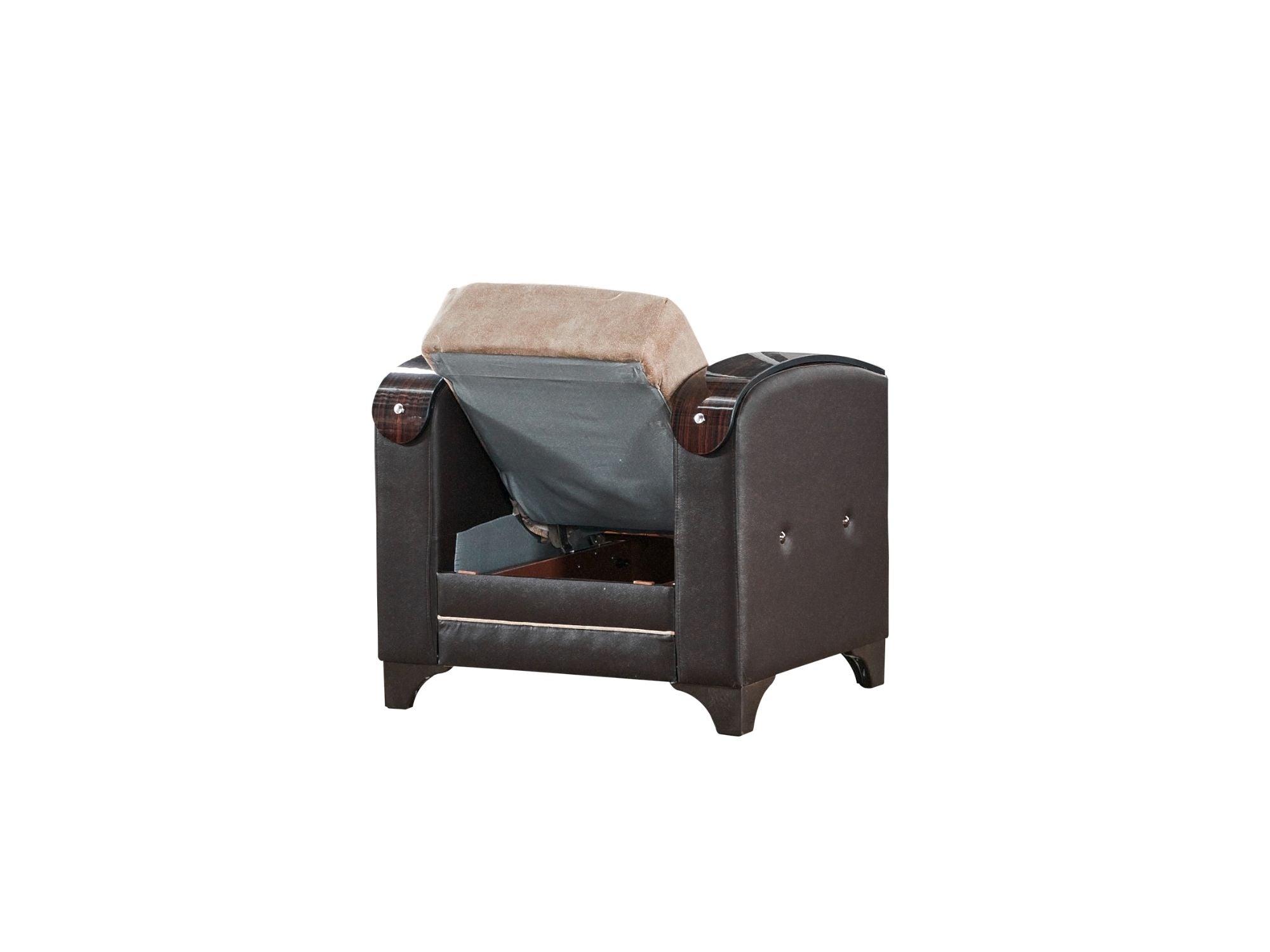 Senem Convertible Livingroom (2 Sofa & 2 Chair) Light Brown