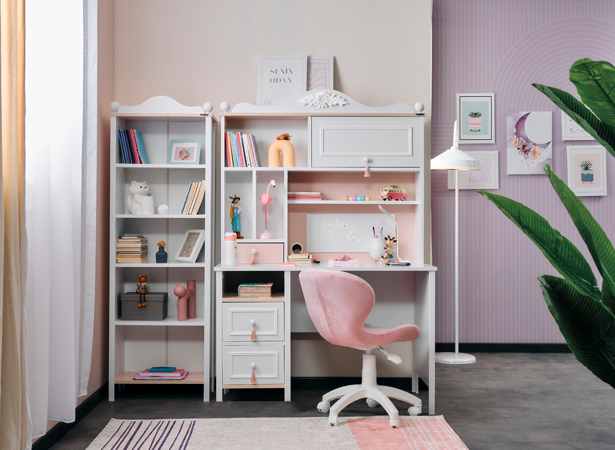 Alya Study Desk With Top Module