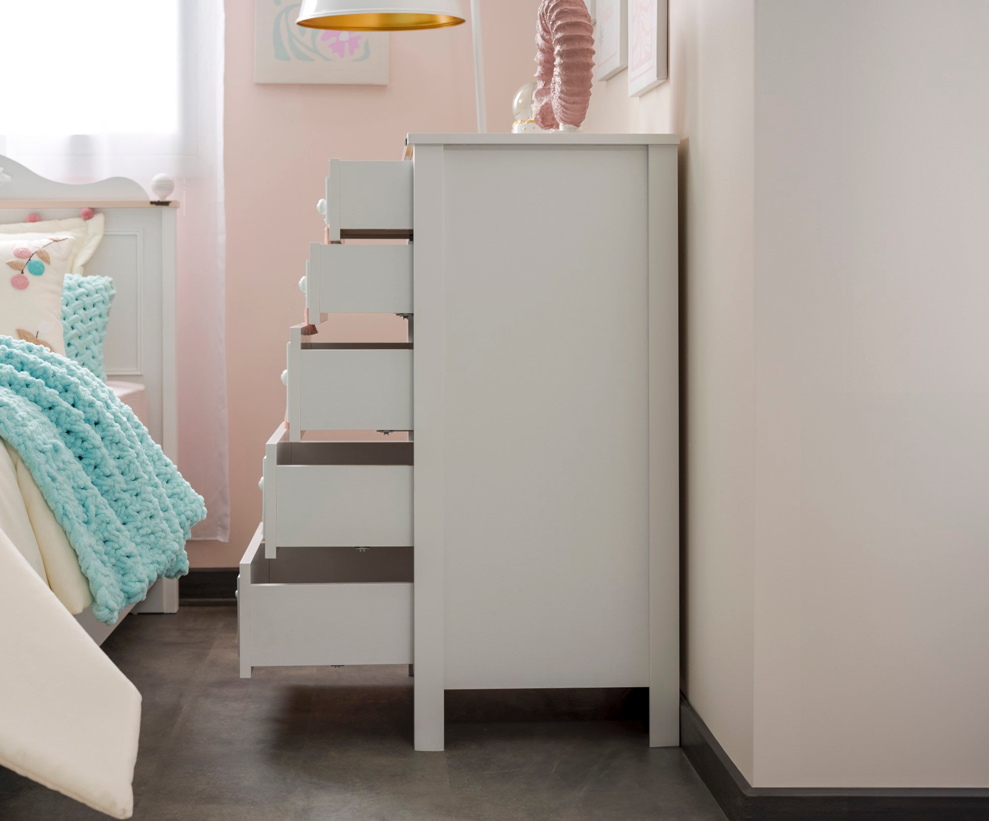 Alya Kids Room Set (Twin Bed & Study Desk & Nightstand)