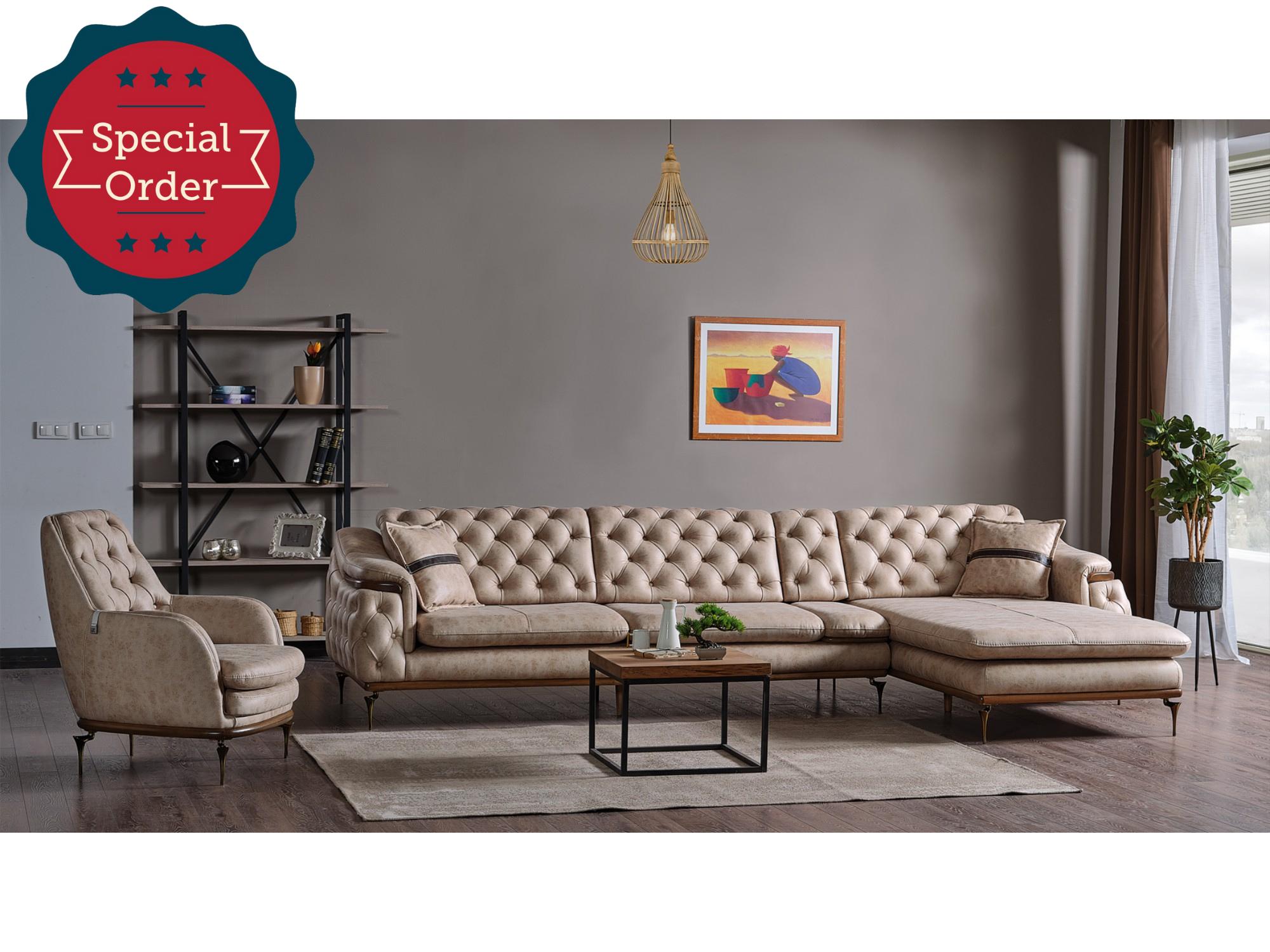 Akik Long Convertible Sectional