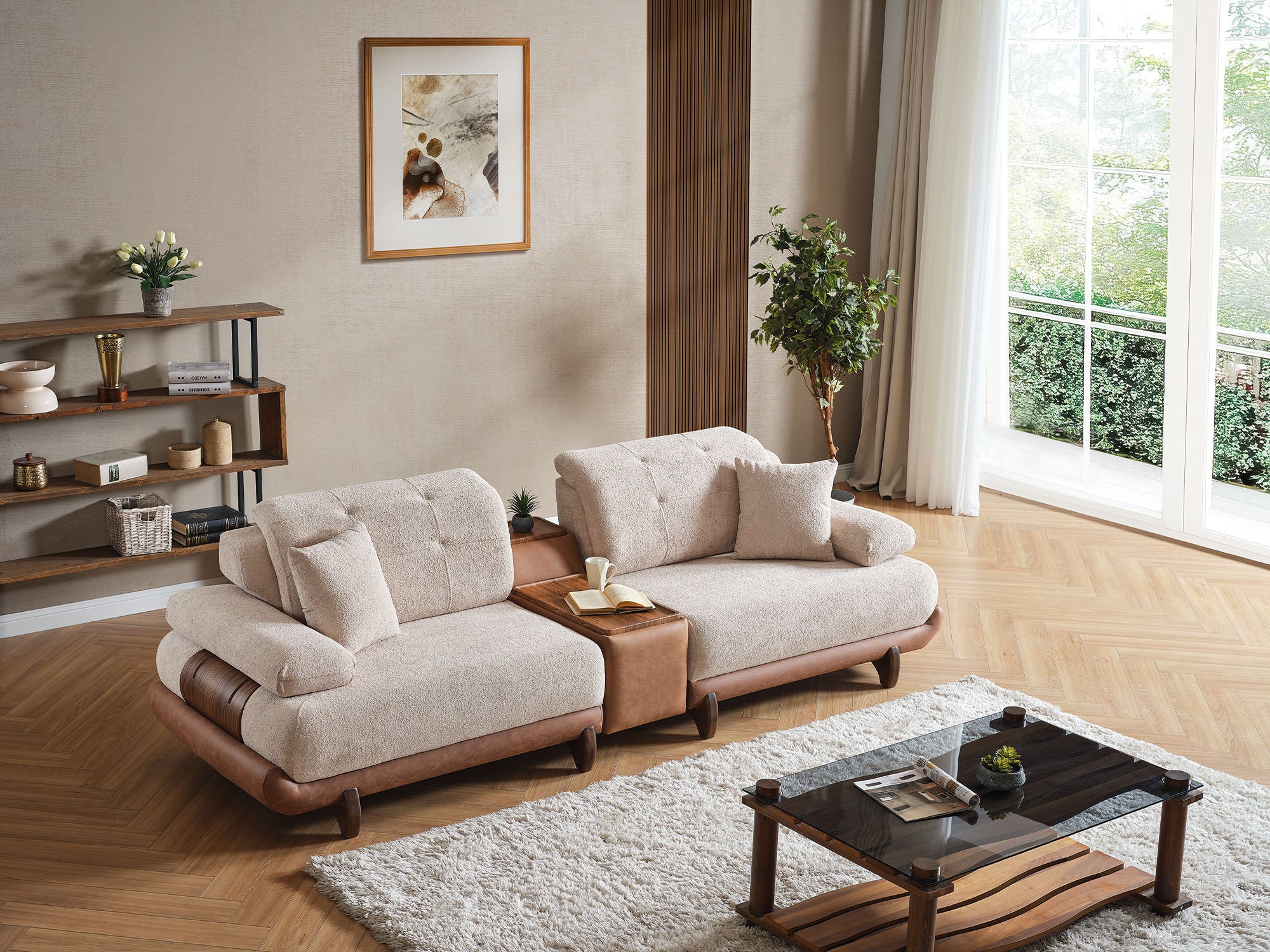 Alexa Module Sofa Cream