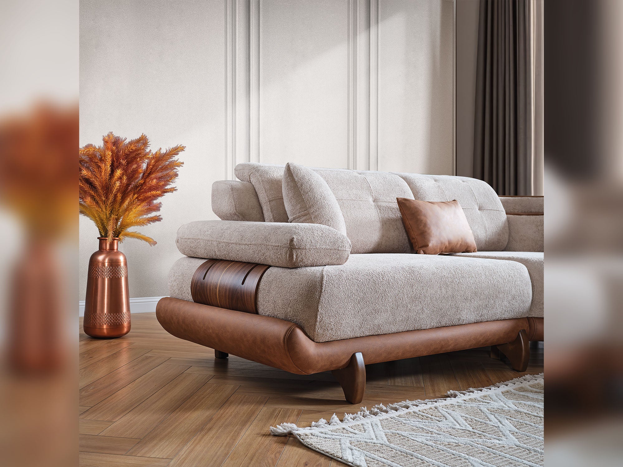 Allegra Modular Sectional Sofa Cream