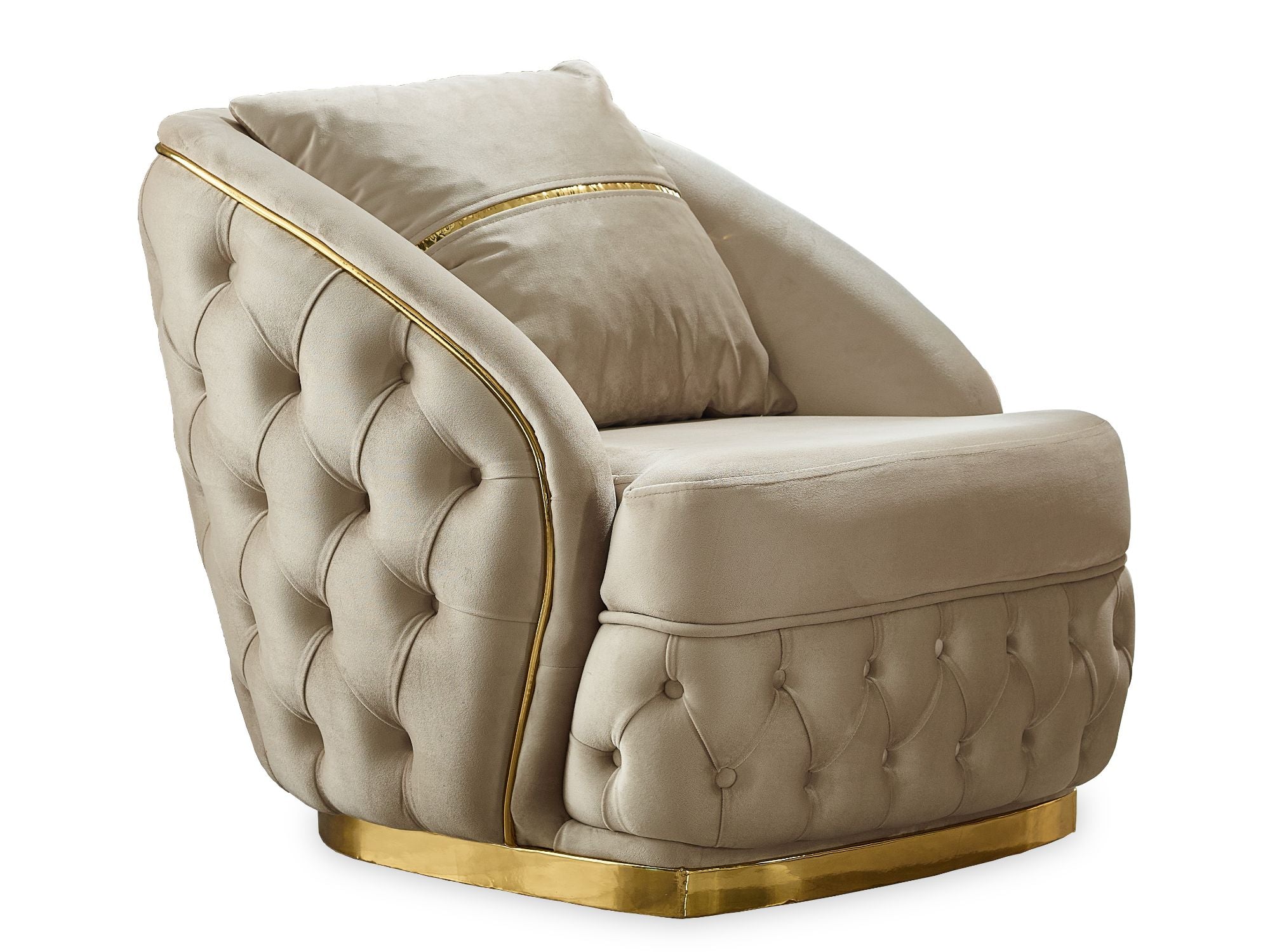 Arizona 3-pieces (Sofa & Loveseat & Chair) Livingroom Set Beige