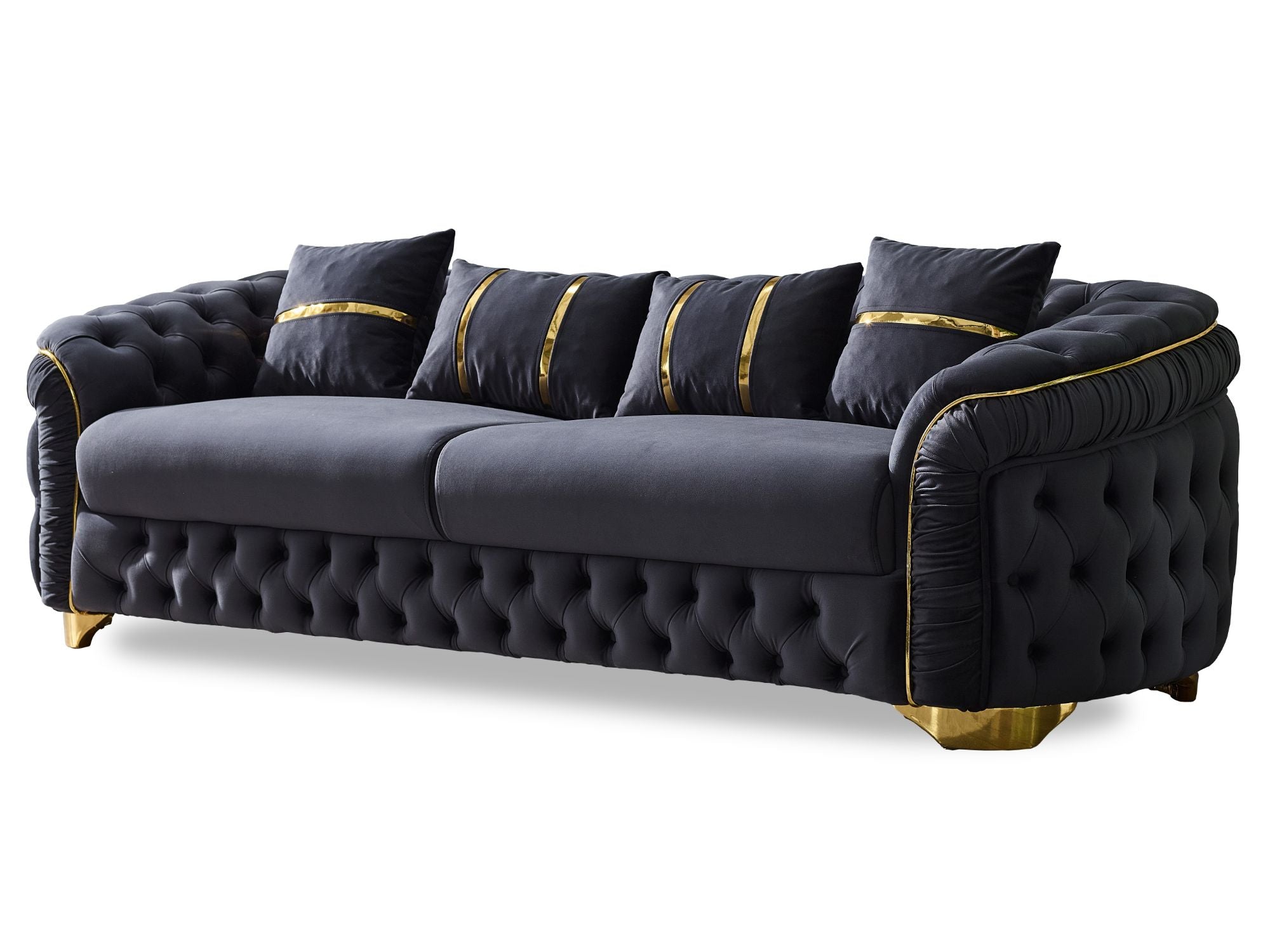 Arizona Stationary Livingroom (2 Sofa & 2 Chair) Anthracite