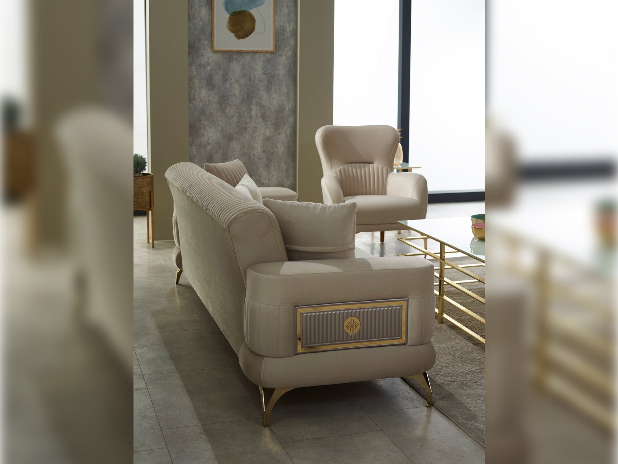 Aspendos Convertible Livingroom Set (2 Sofa & 2 Chair)