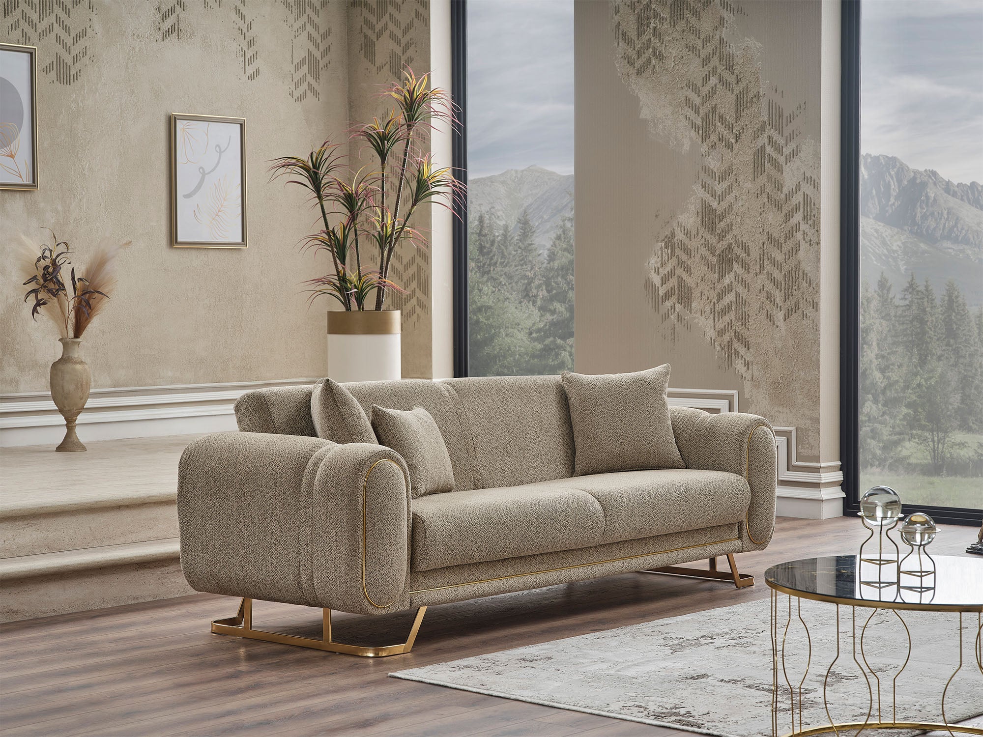 Aura 3-pieces (Sofa & Loveseat & Chair) Livingroom