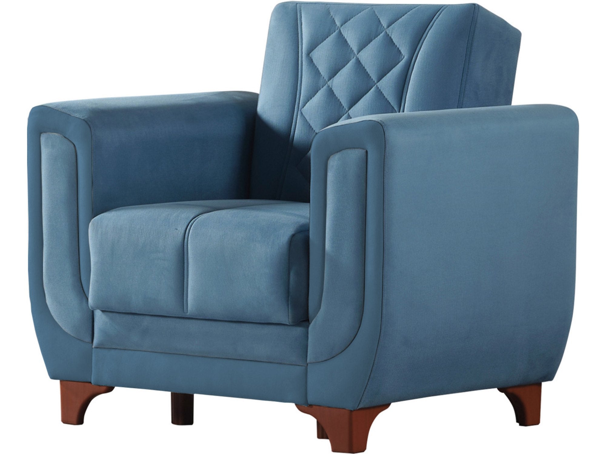 Berre Convertible Livingroom (1 Sofa & 1 Chair) Blue