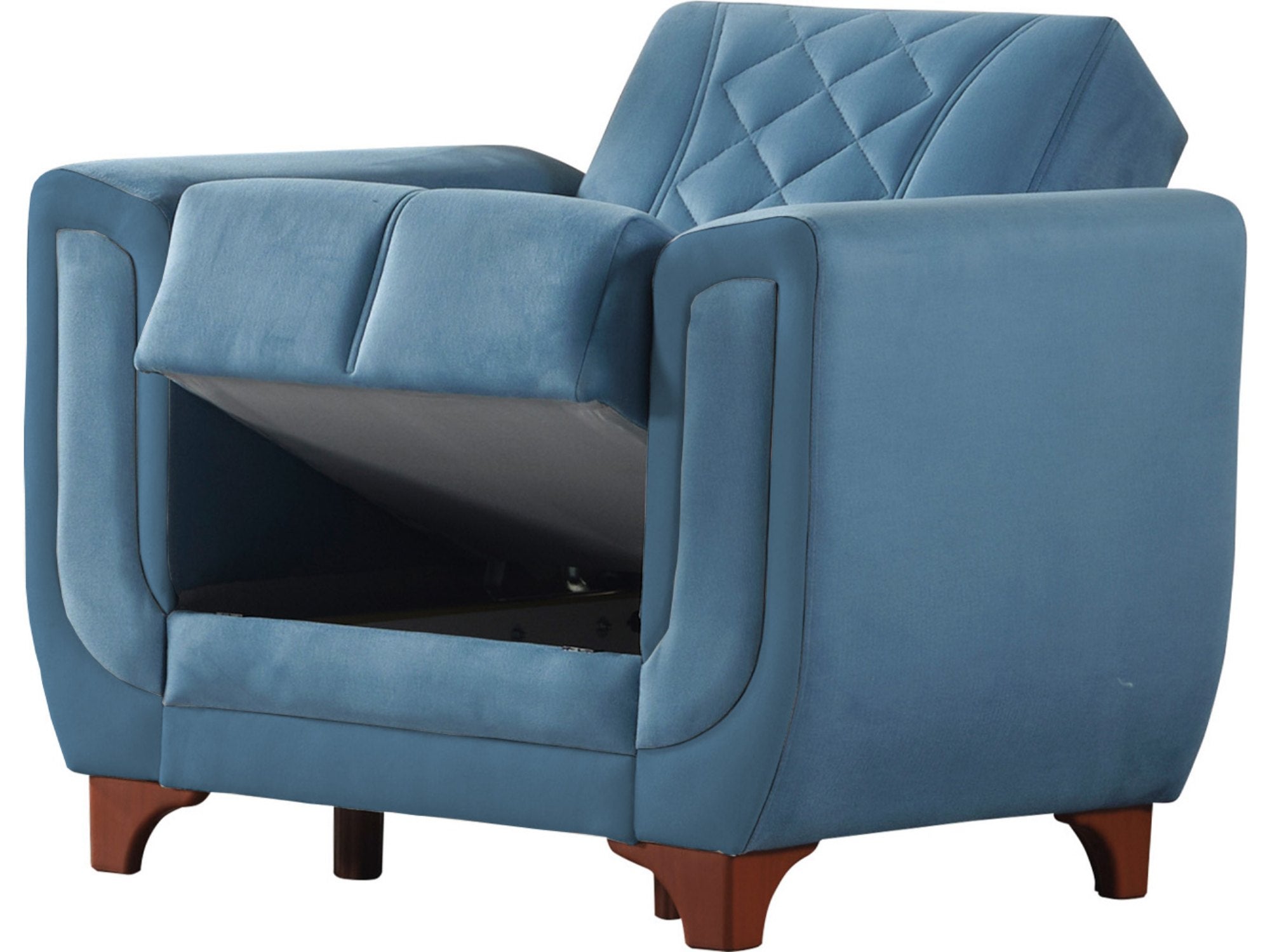 Berre Armchair Plain Blue