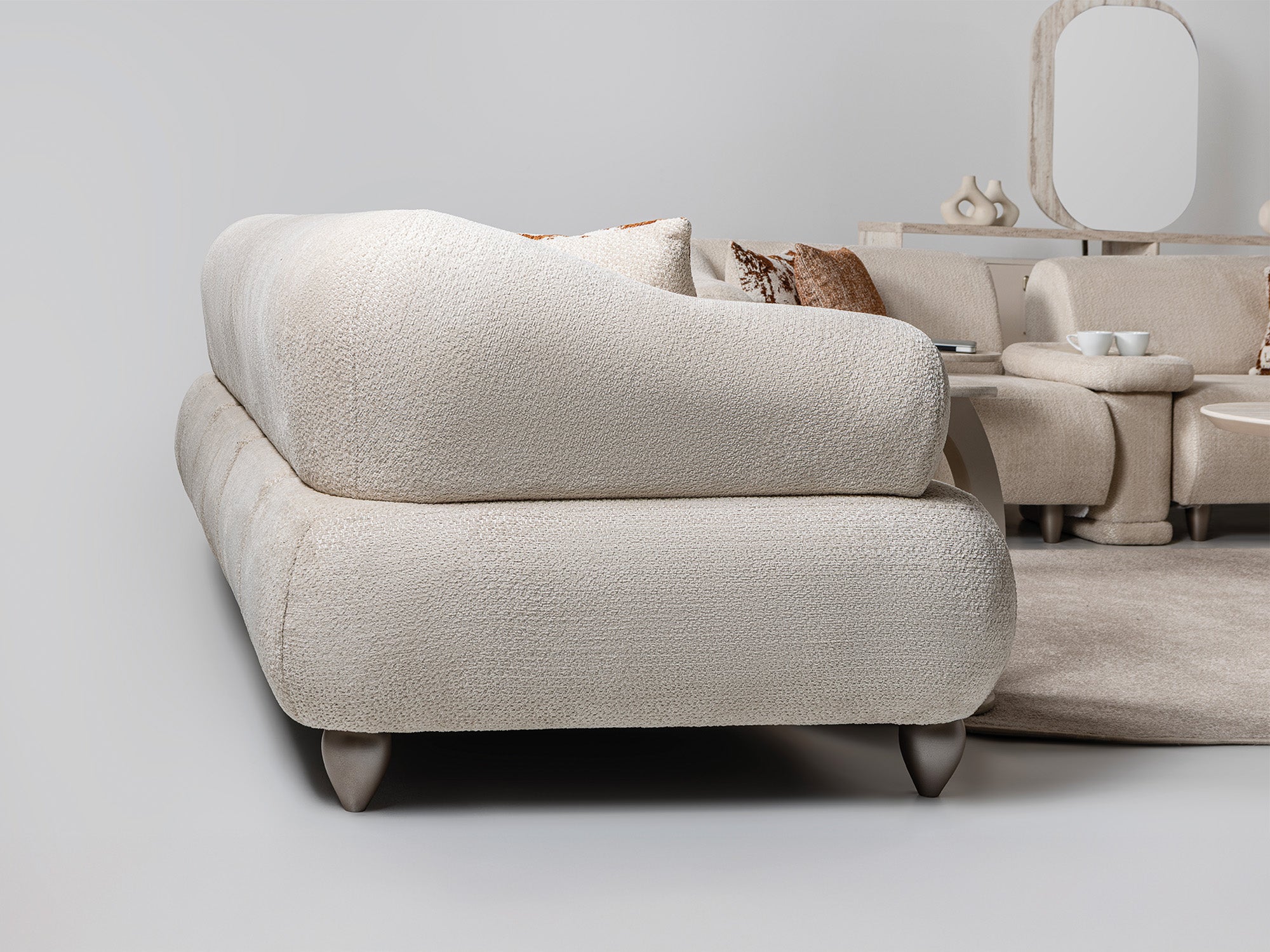 Bern Convertible Sofa Cream