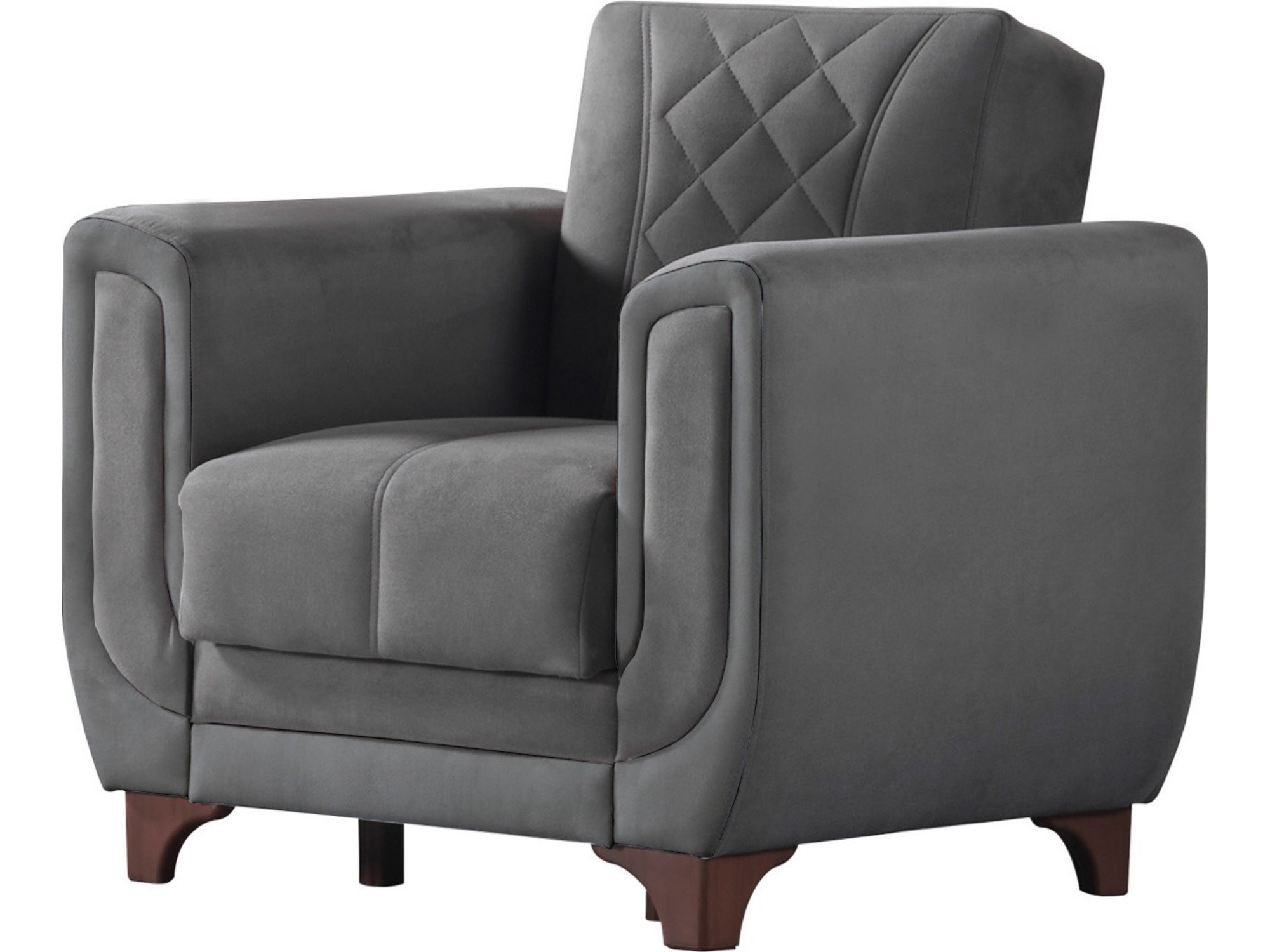 Berre Armchair Plain Grey