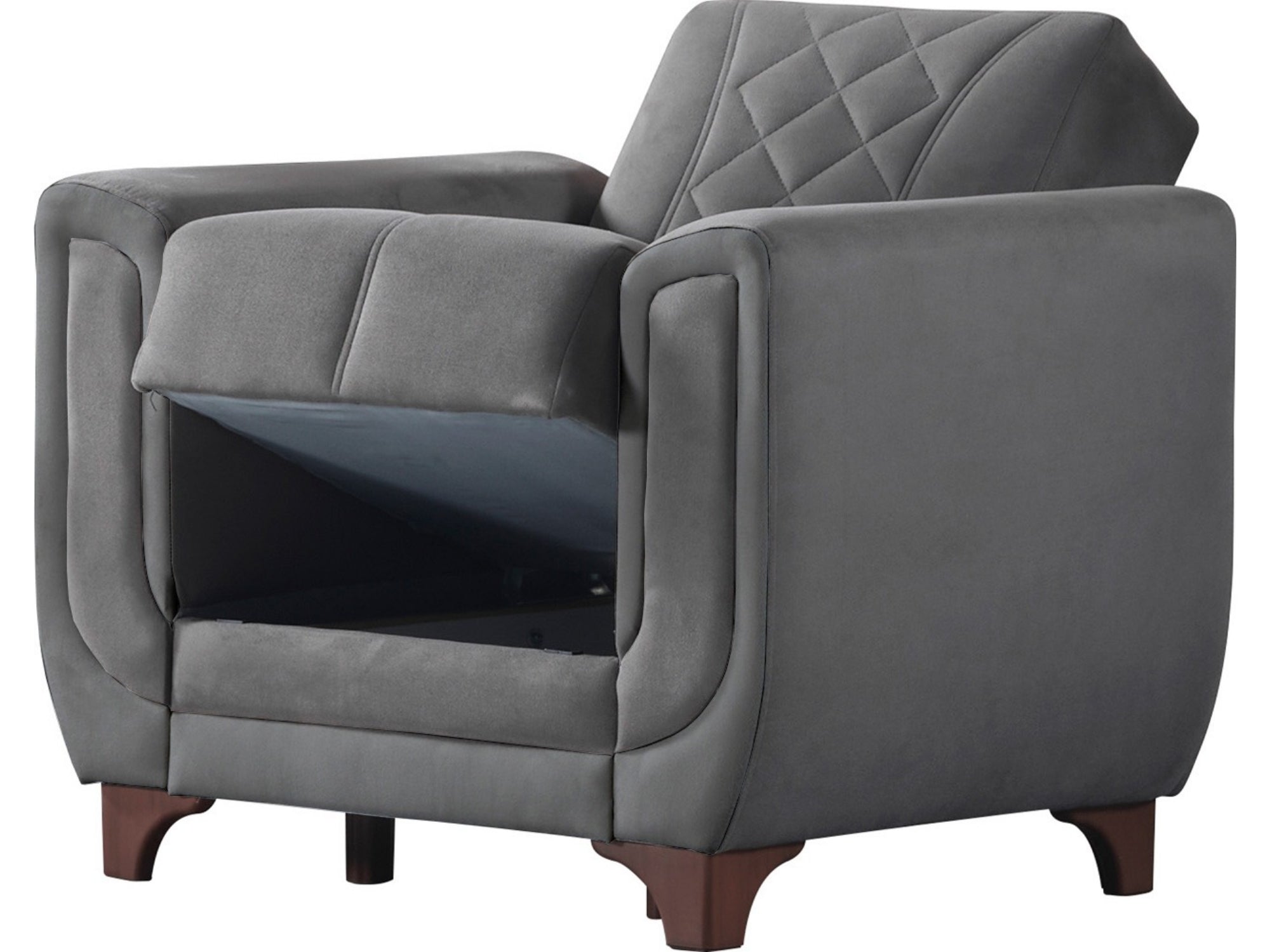 Berre Armchair Plain Grey