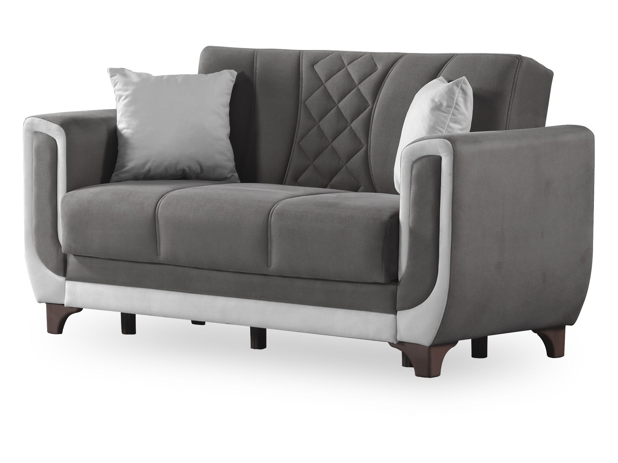 Berre Convertible Loveseat Grey