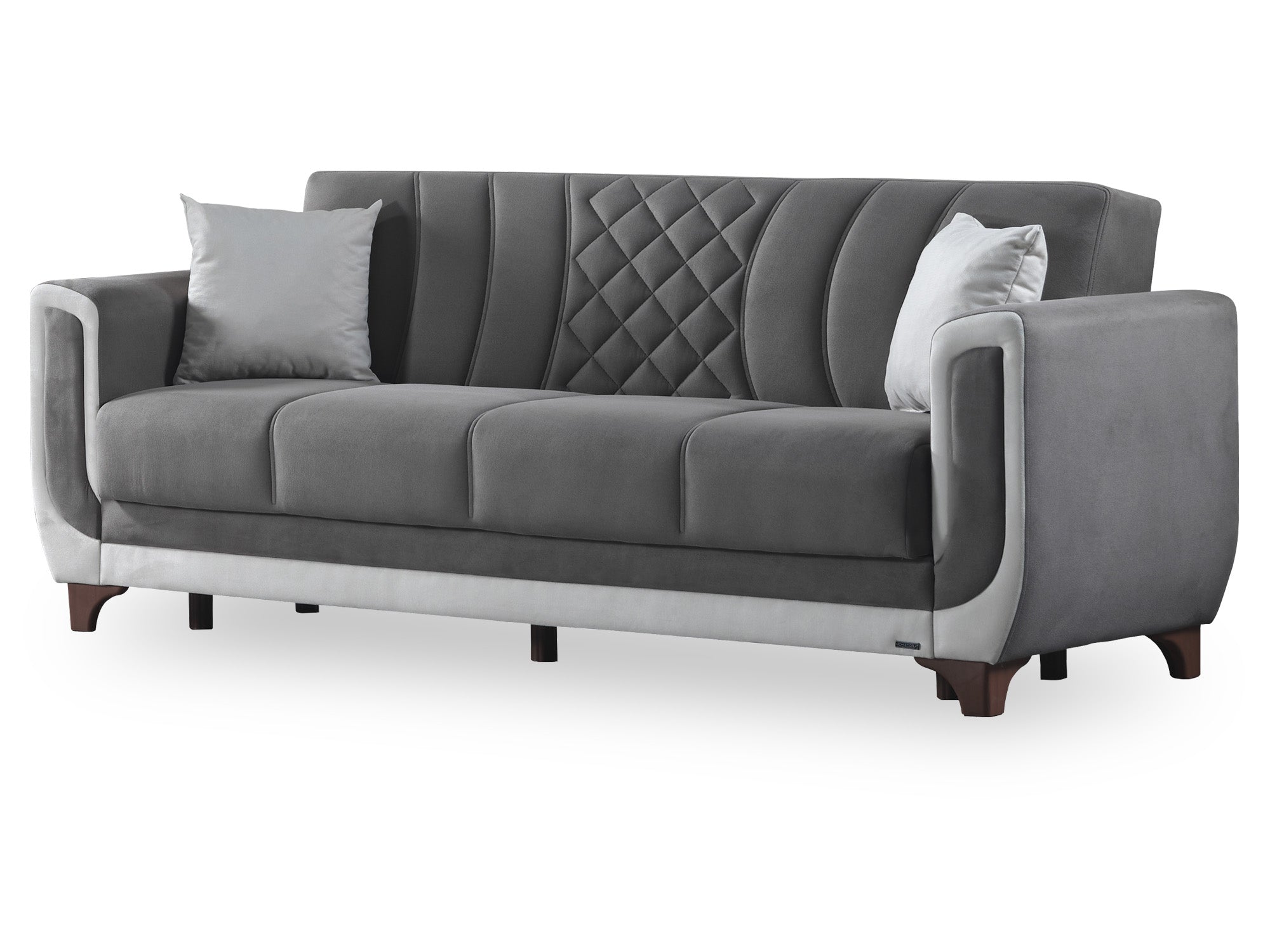 Berre Convertible Sofa Grey