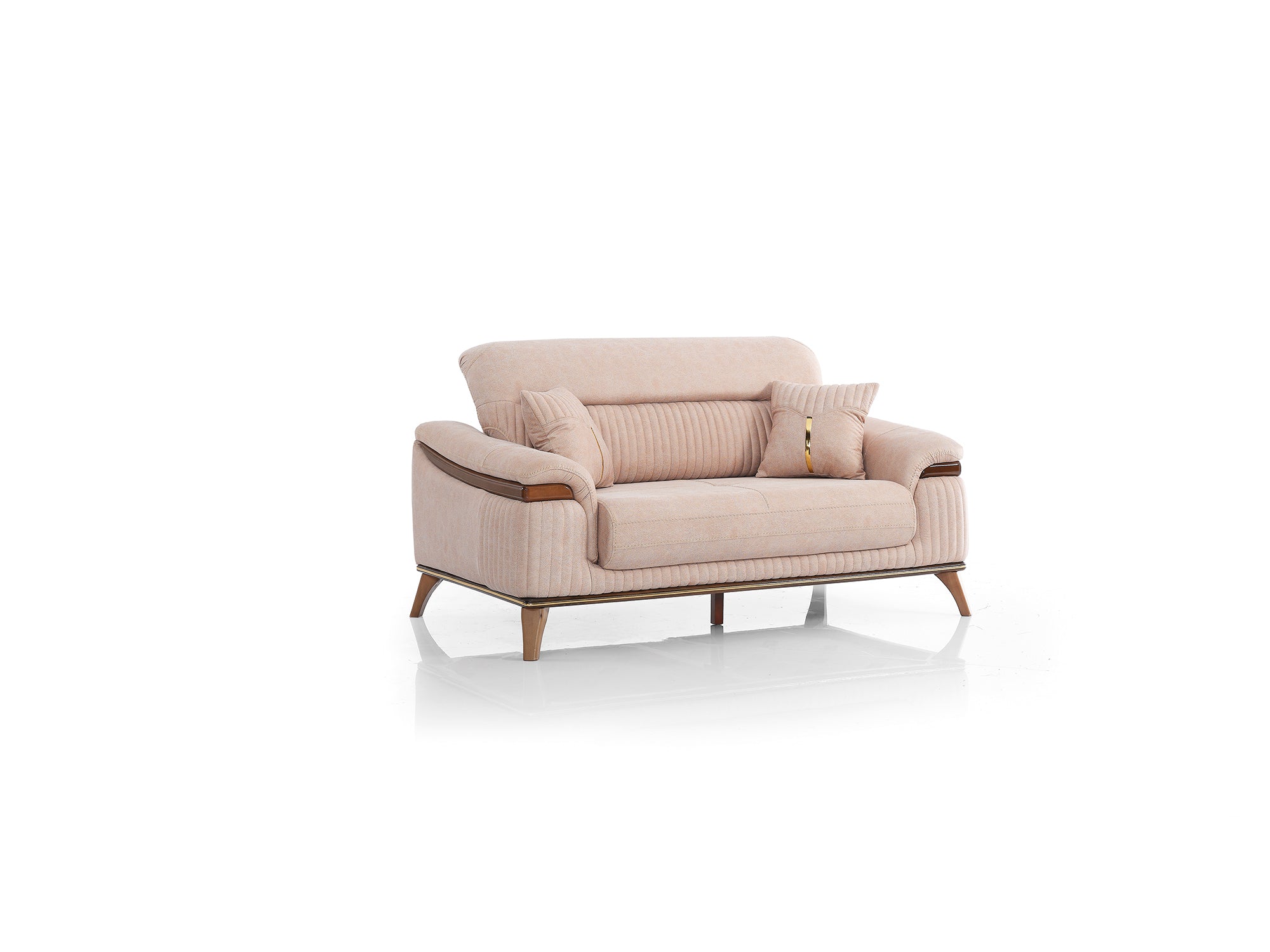 Beta Convertible Loveseat Beige