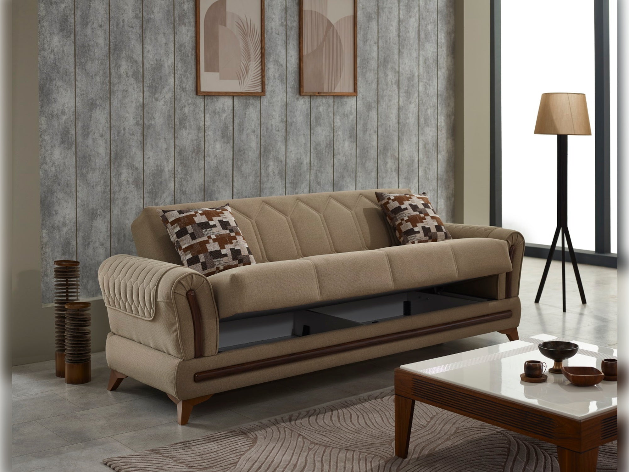 Bodrum Convertible Livingroom Set (2 Sofa & 2 Chair)