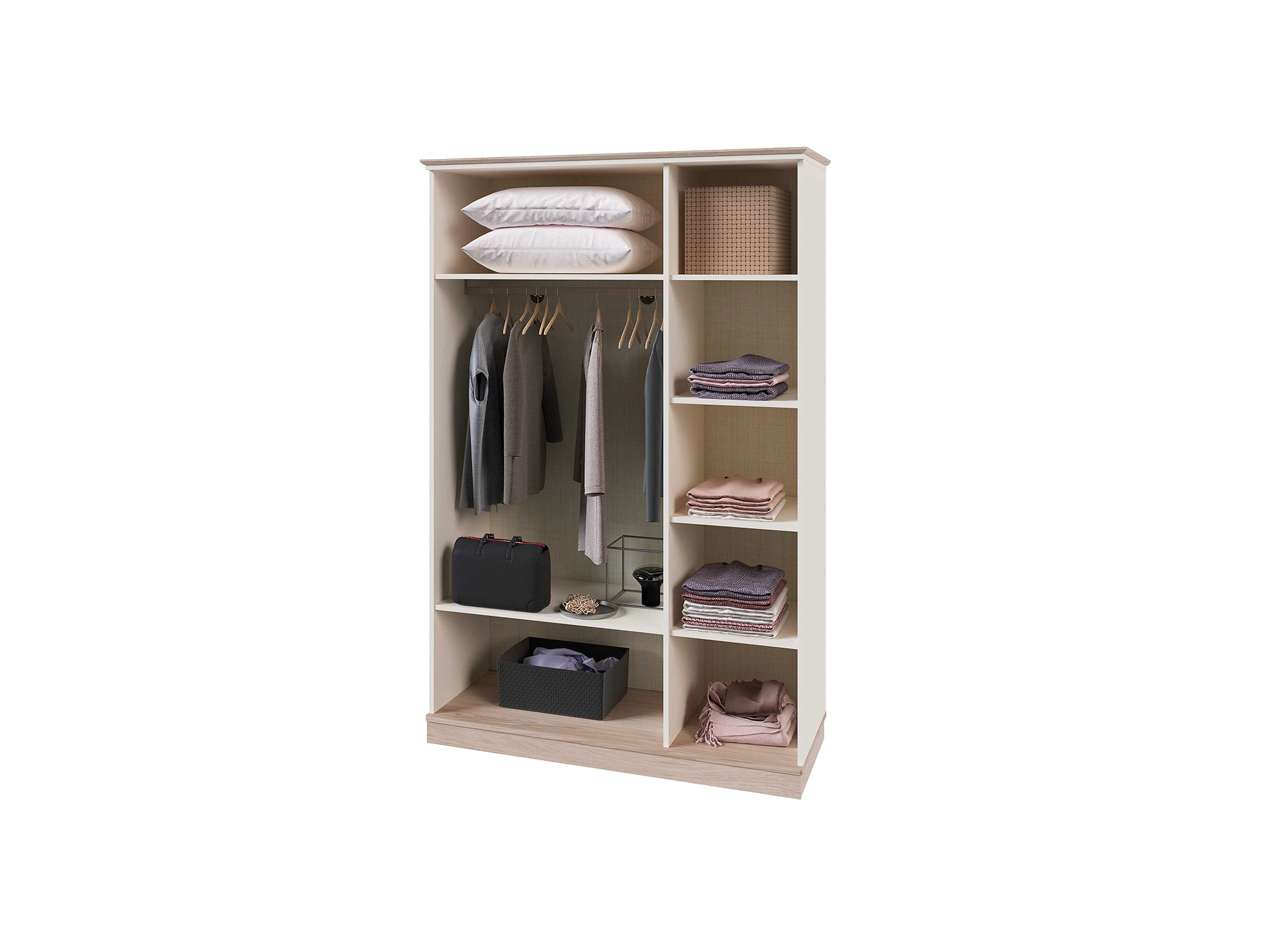 Bohemsoft 3 Door Wardrobe