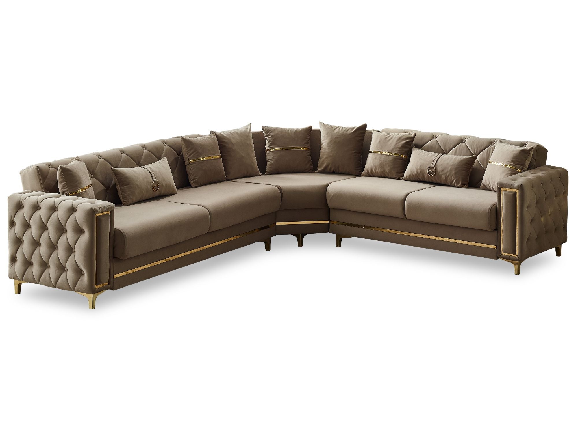 Bolivya Convertible Sectional Beige