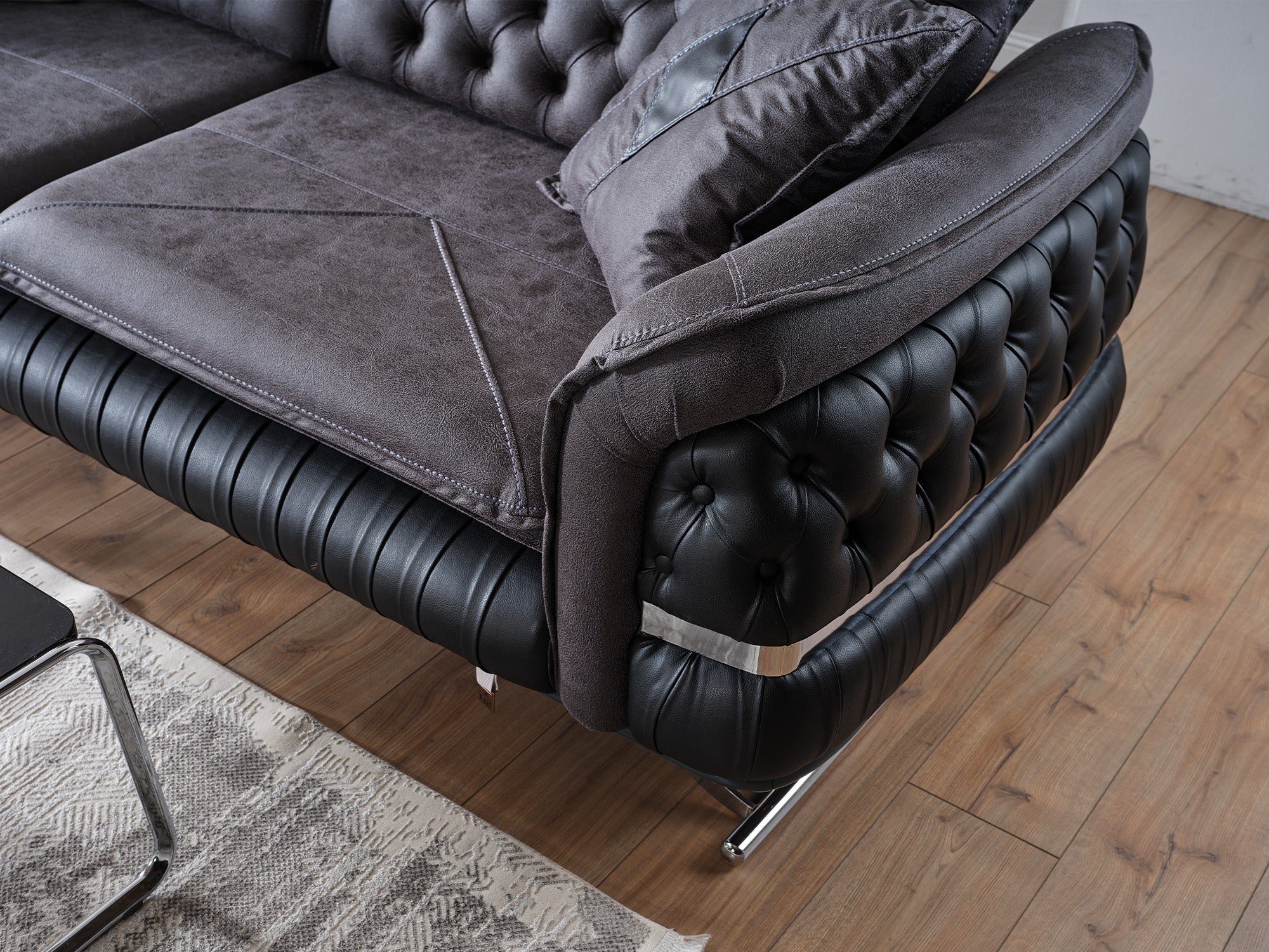 Bravo Convertible Sofa Black