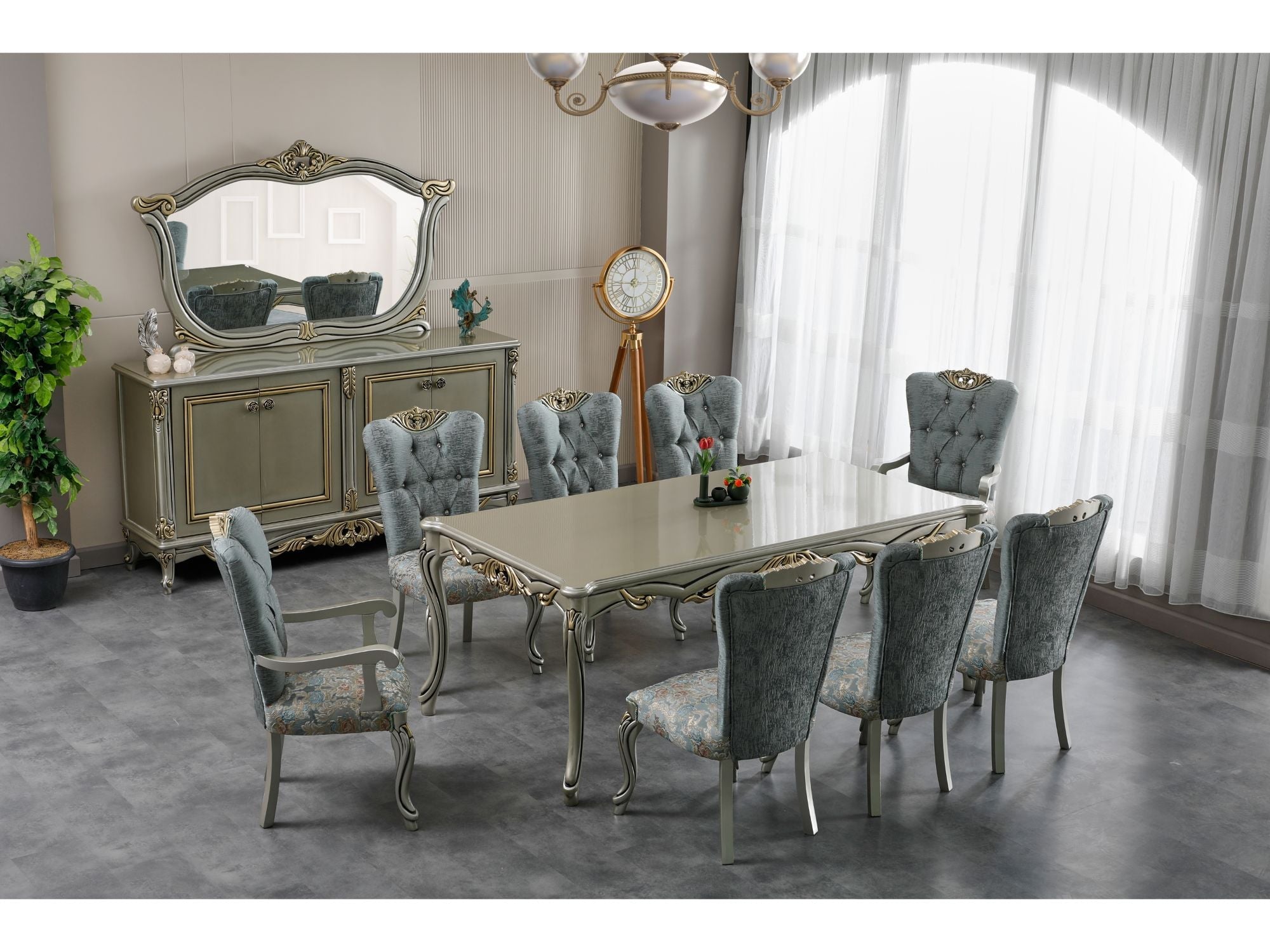 Buse Diningroom Table Light Green