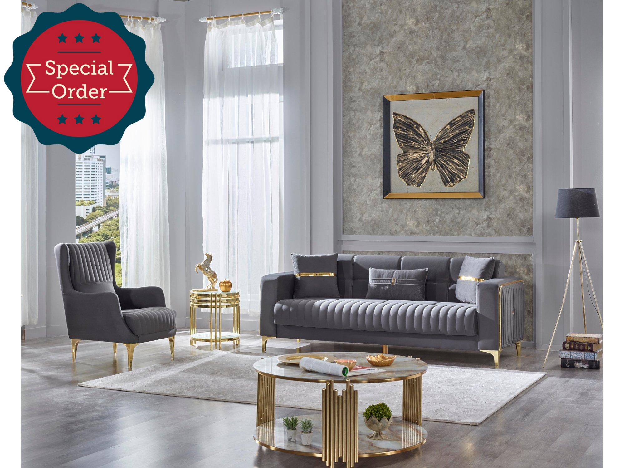 Carmela Convertible Livingroom Set (2 Sofa & 2 Chair)