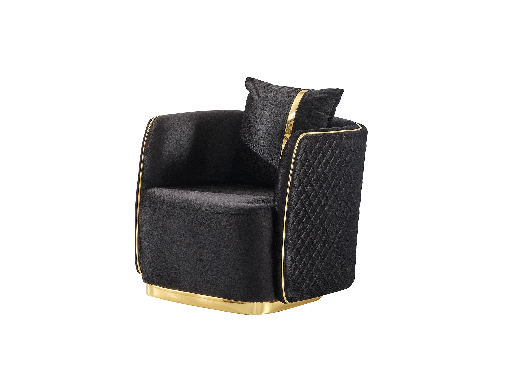 Ceko Stationary Livingroom (2 Sofa & 2 Chair) Black