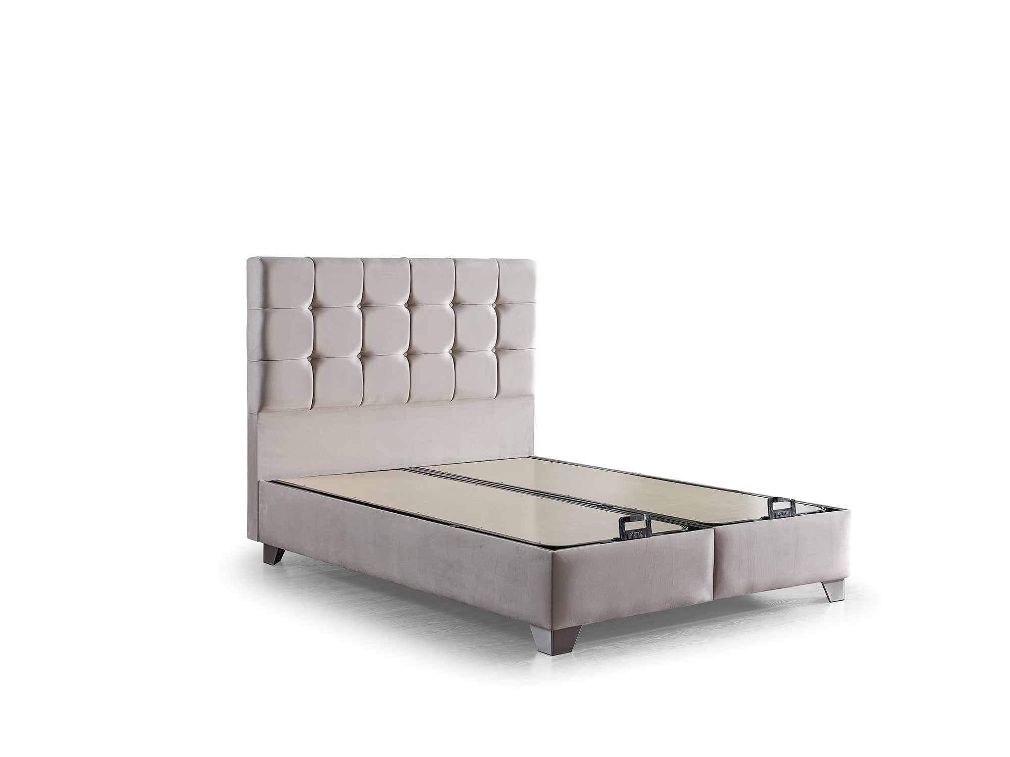 Cenova Storage Bed With Headboard Cream