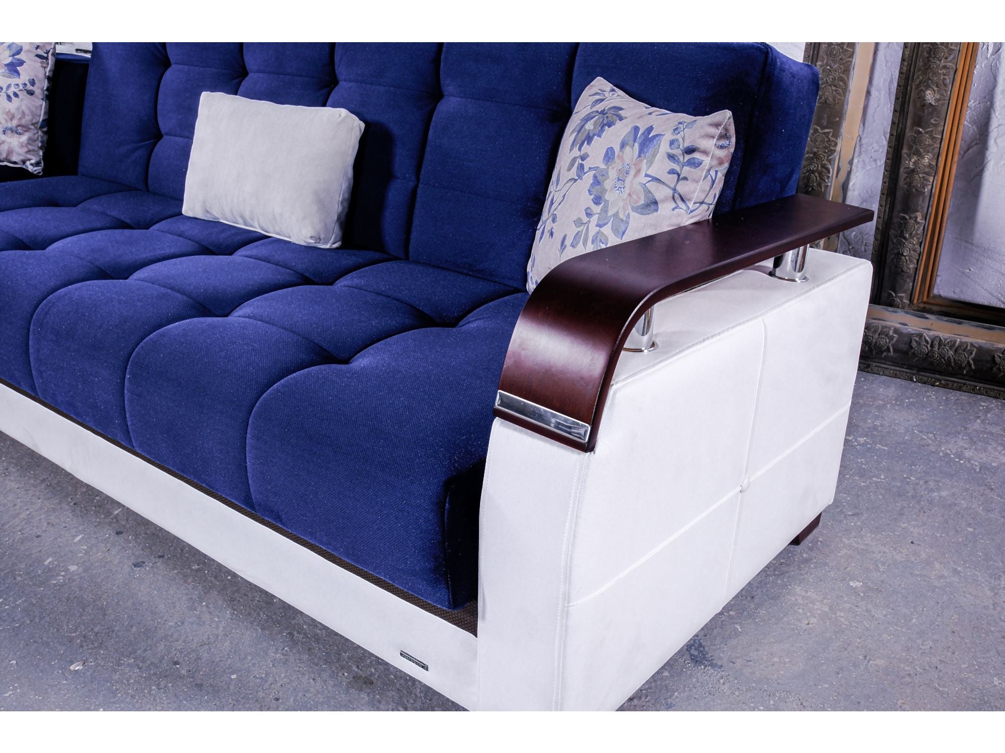 Regina Convertible Sectional Navy
