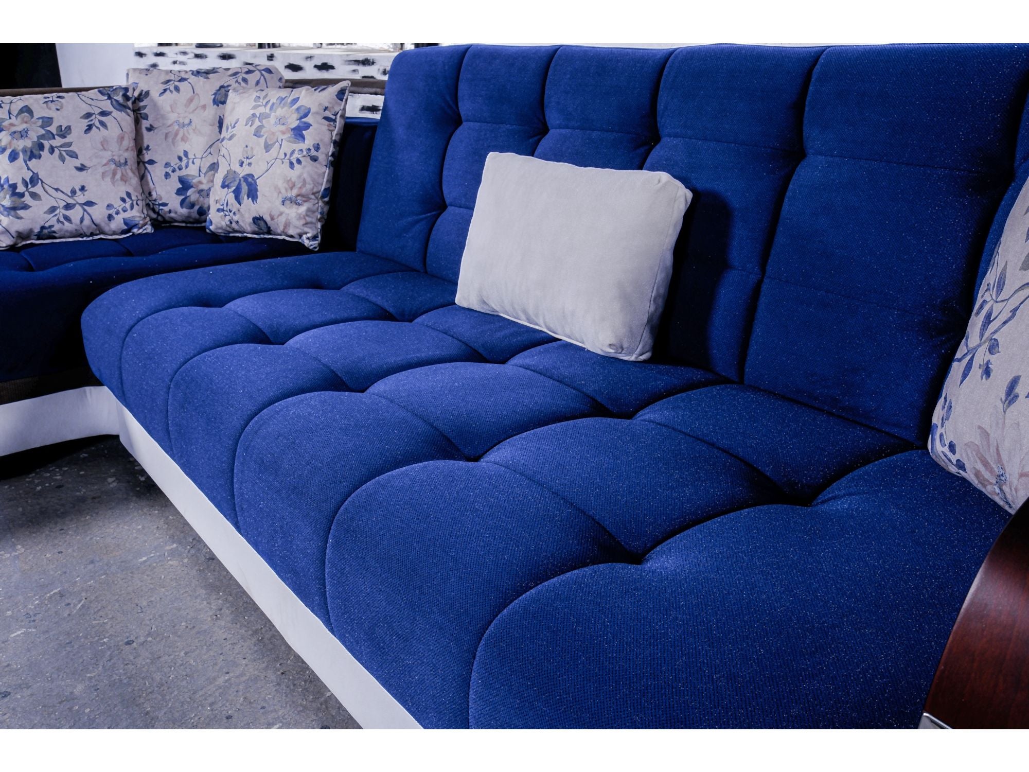 Regina Convertible Sectional Navy