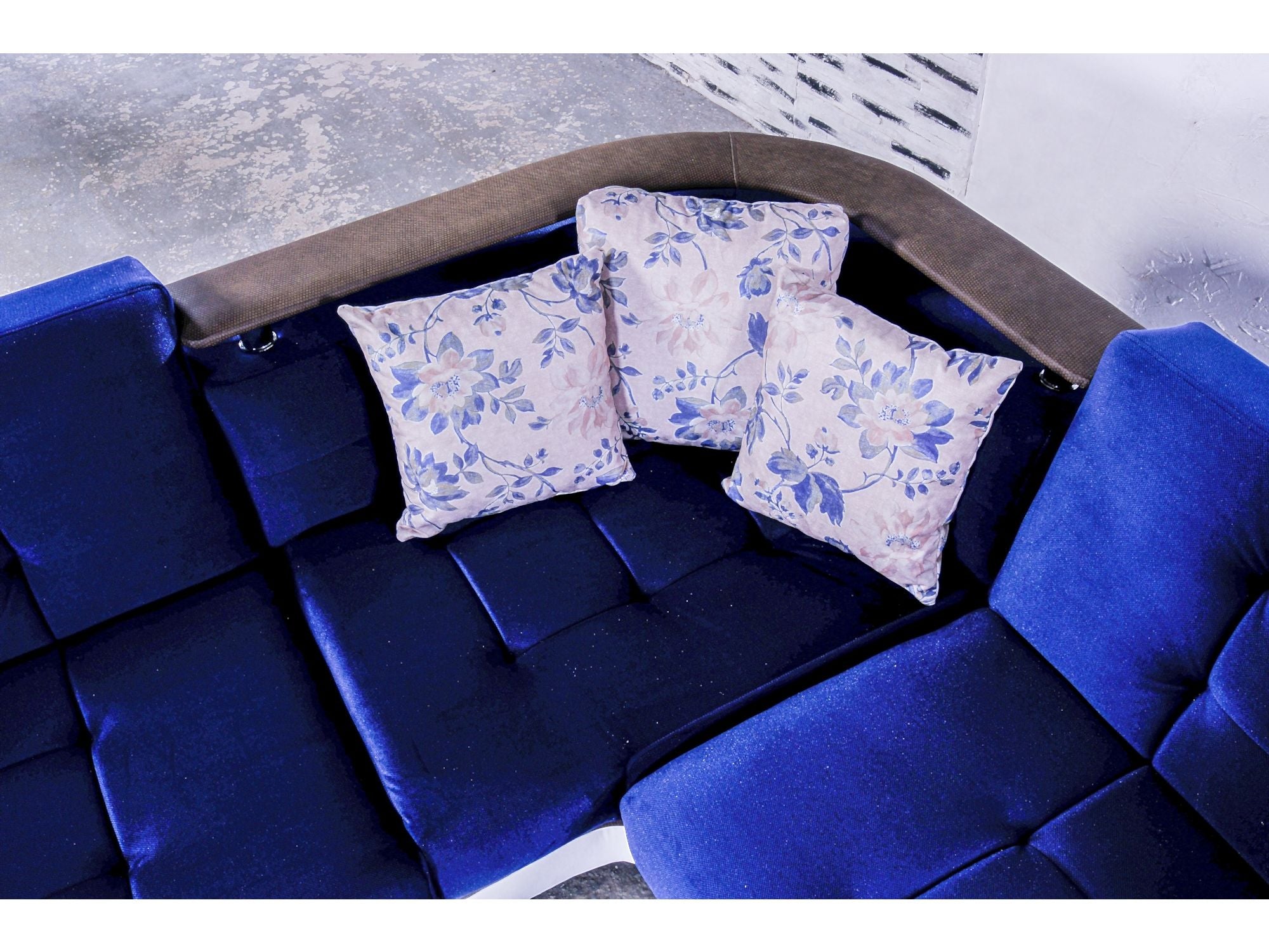 Regina Convertible Sectional Navy