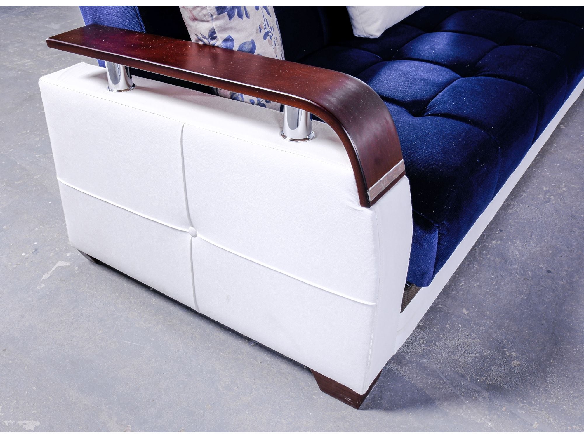 Regina Convertible Sectional Navy