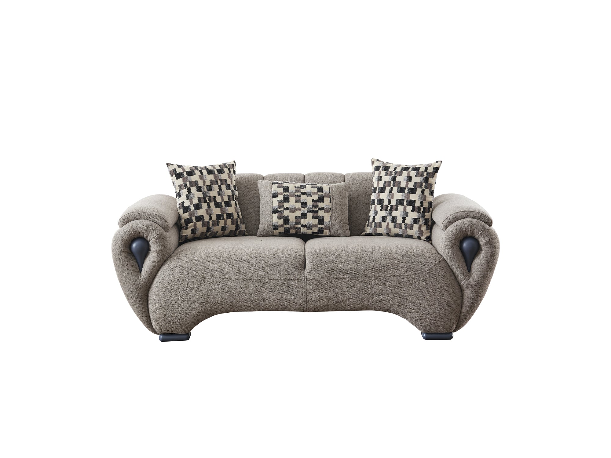 Damla Stationary Loveseat Cream