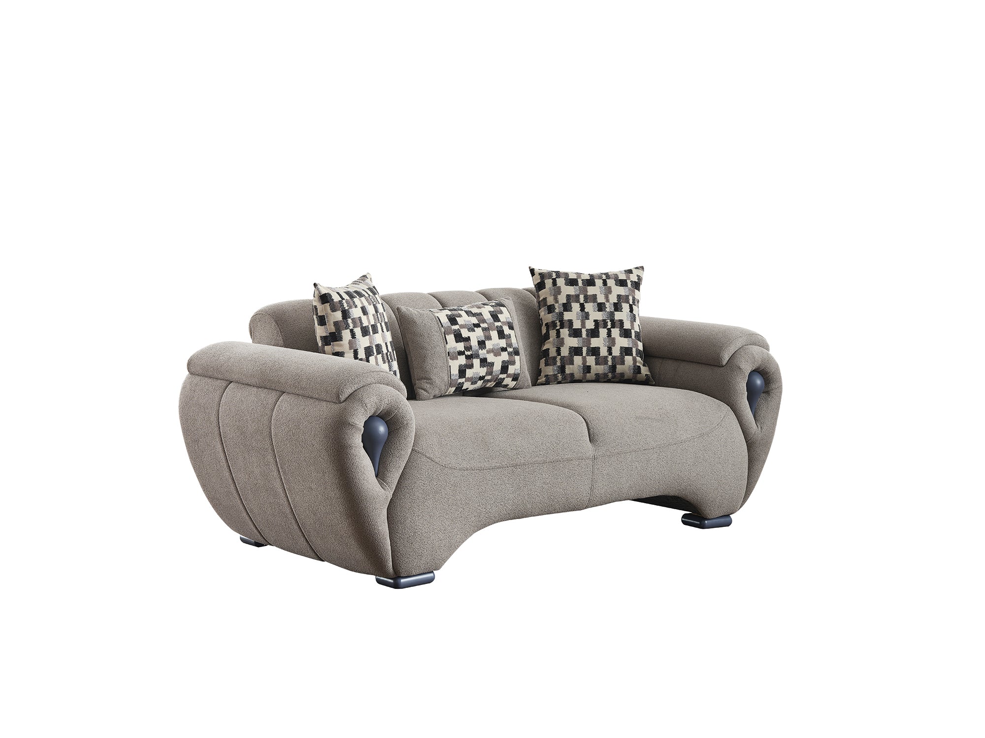 Damla Stationary Loveseat Cream