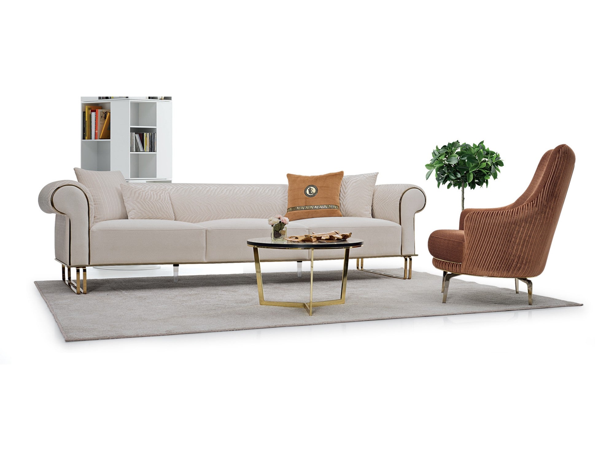 Elba Stationary Livingroom Set (2 Sofa & 2 Chair)